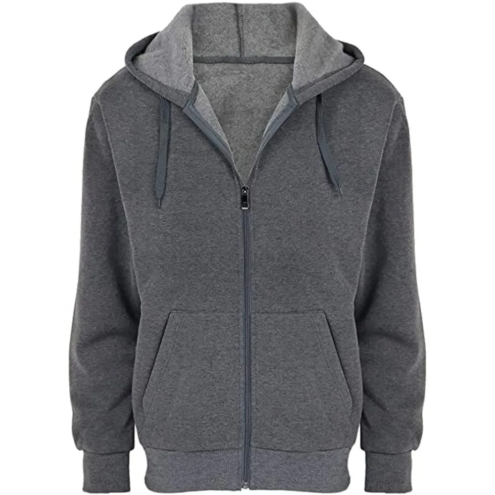 2-Pack: Men's Fleece Full-Zip Hoodies