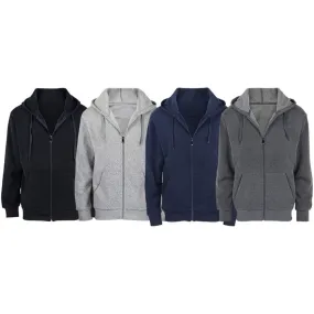 2-Pack: Men's Fleece Full-Zip Hoodies