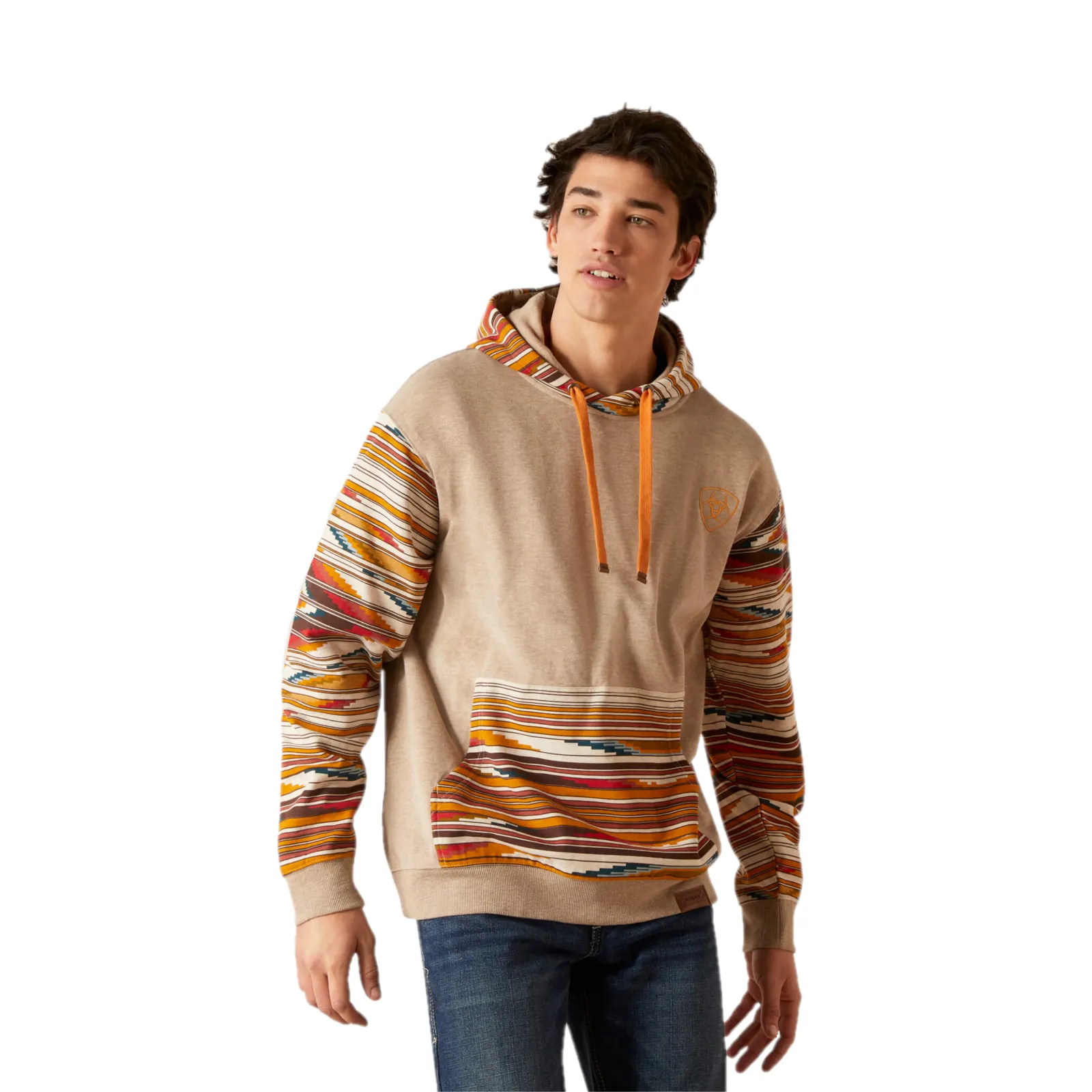 Ariat Men's Chimayo Aztec Serape Beige Hoodie 10046440