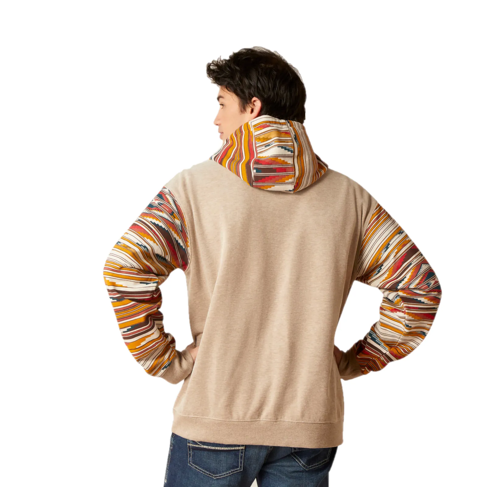 Ariat Men's Chimayo Aztec Serape Beige Hoodie 10046440