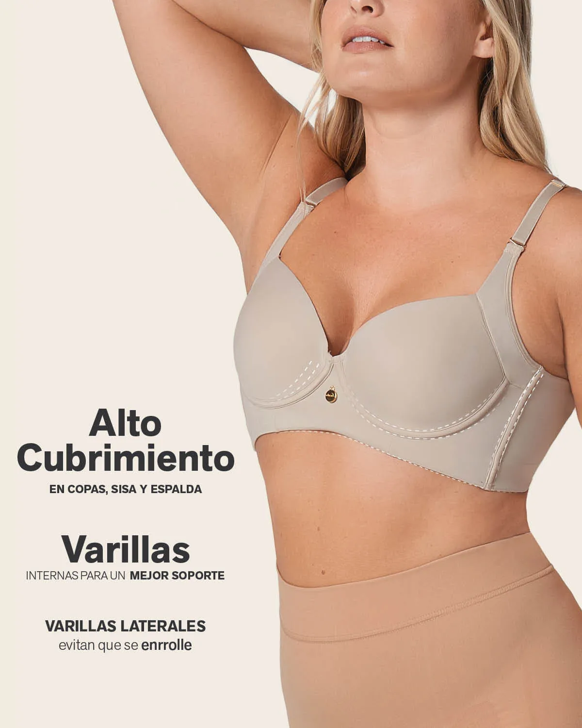 Back Smoothing Bra with Soft Full Coverage Cups