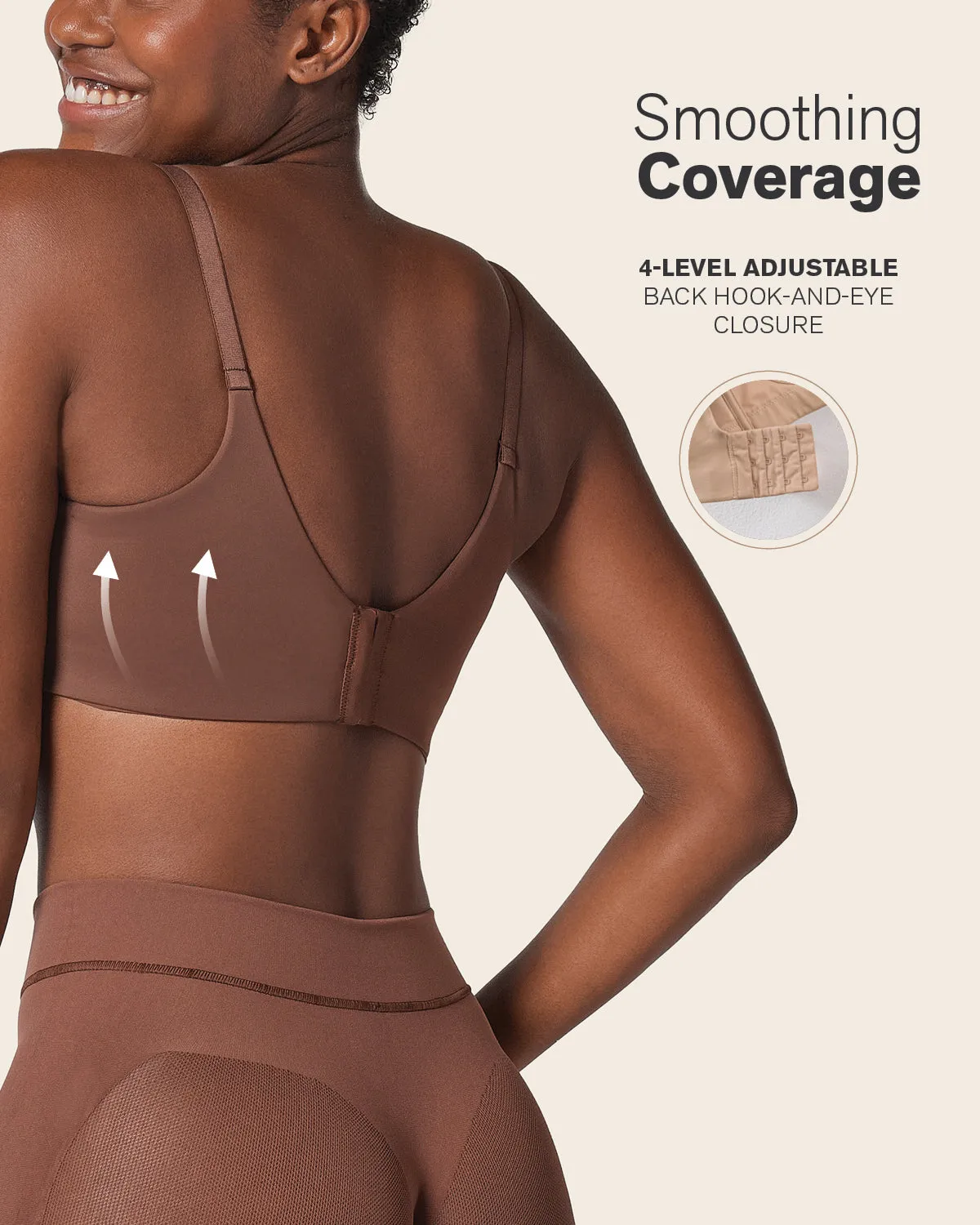 Back Smoothing Bra with Soft Full Coverage Cups