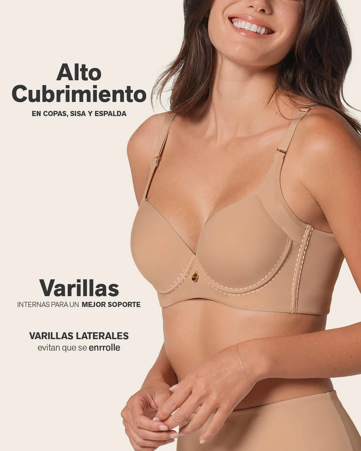 Back Smoothing Bra with Soft Full Coverage Cups