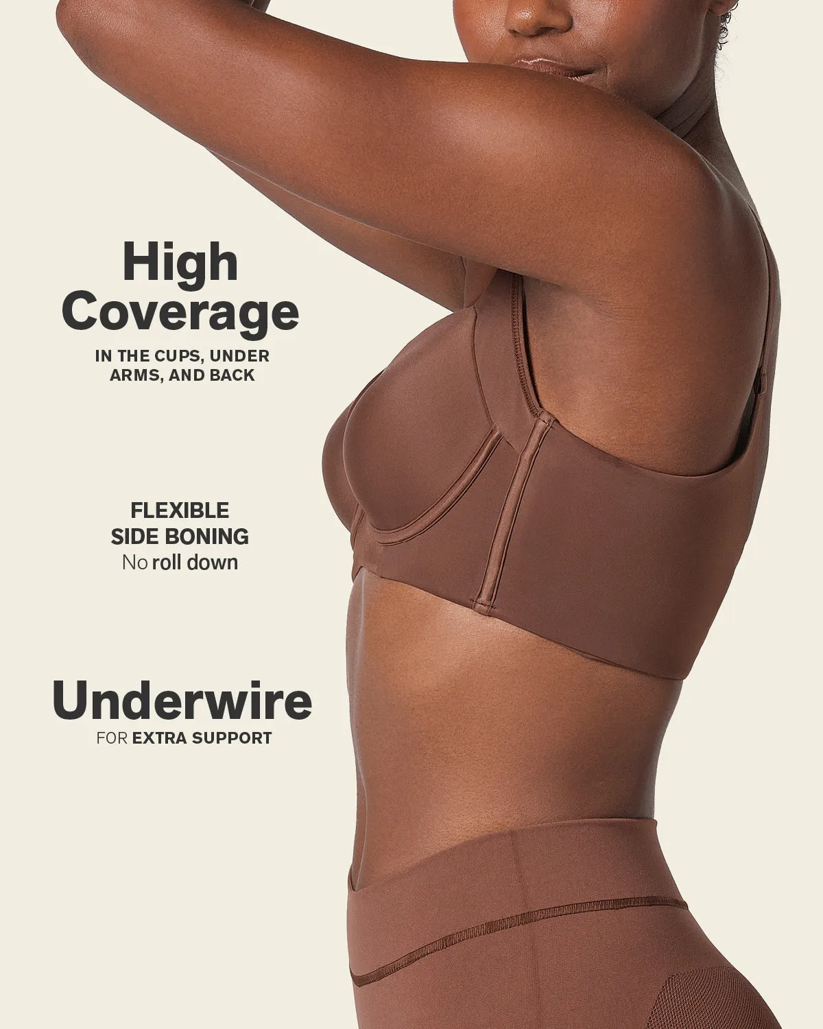 Back Smoothing Bra with Soft Full Coverage Cups