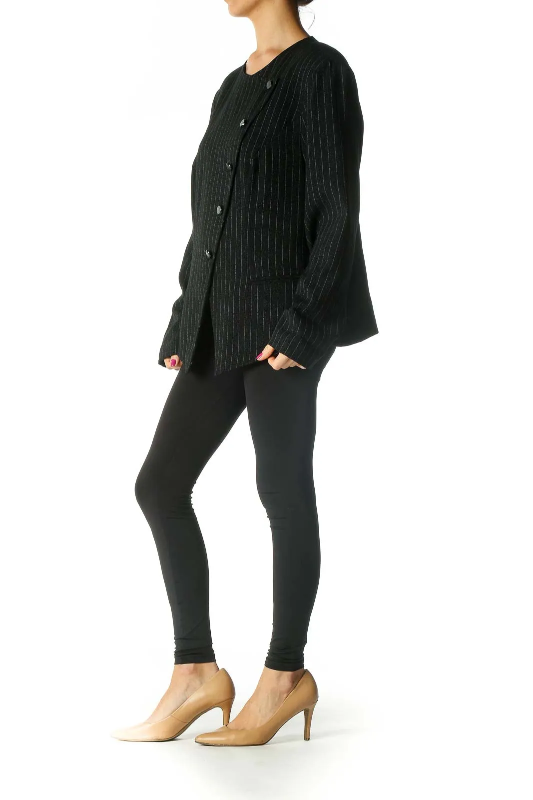 Black Striped Retro Jacket