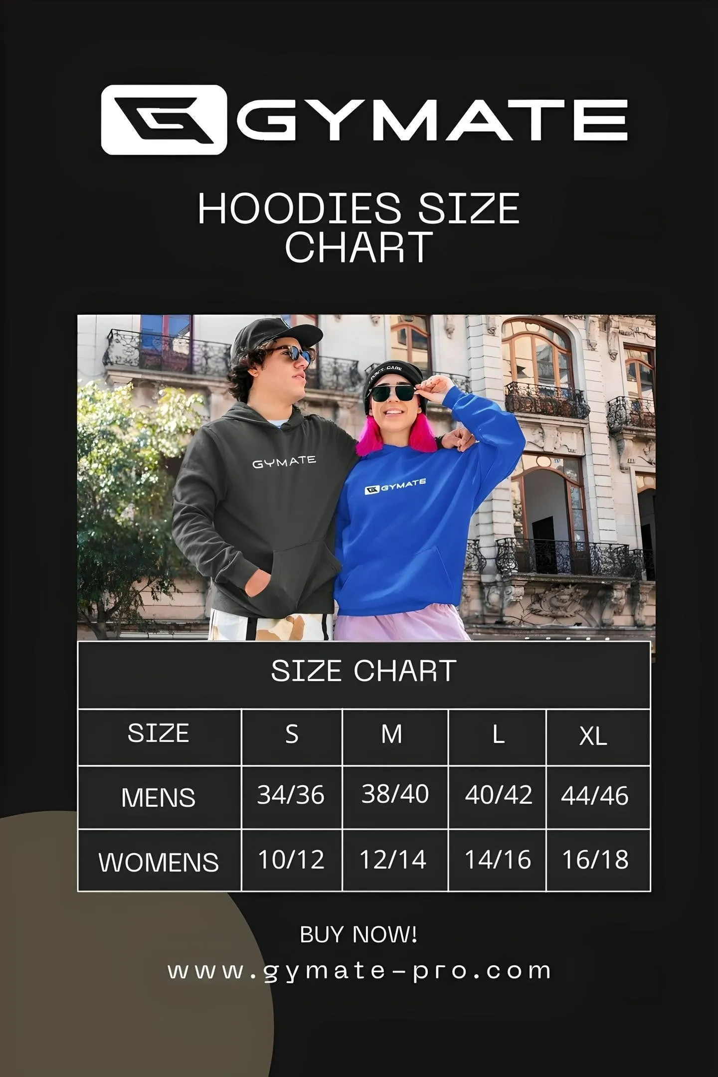 Blue Hoodies Mens Designer Gymate Original small logo [ctr]