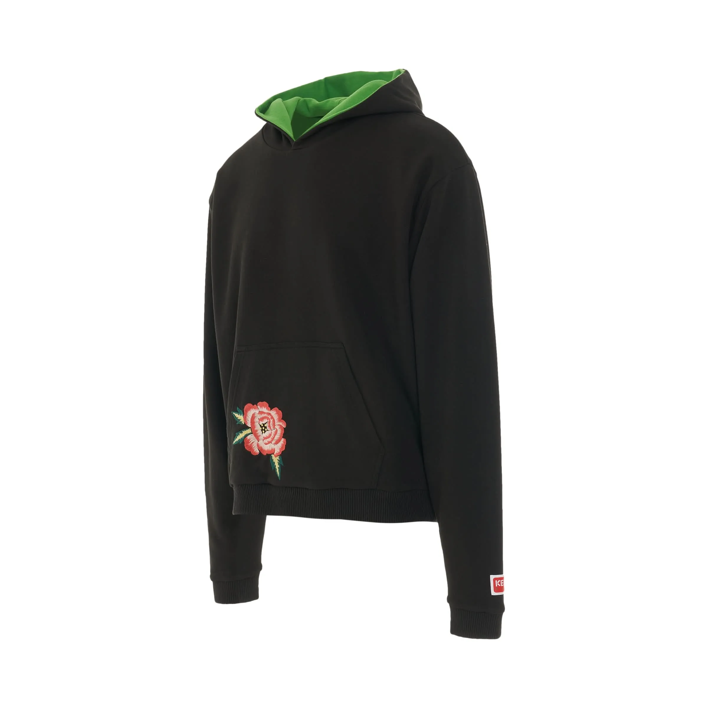 Boke Flower Crest Hoodie in Black