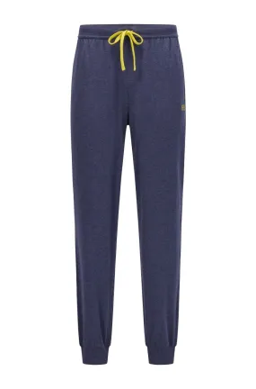 BOSS Mix & Match Sweatpant in Navy Marle & Lime Green Trim