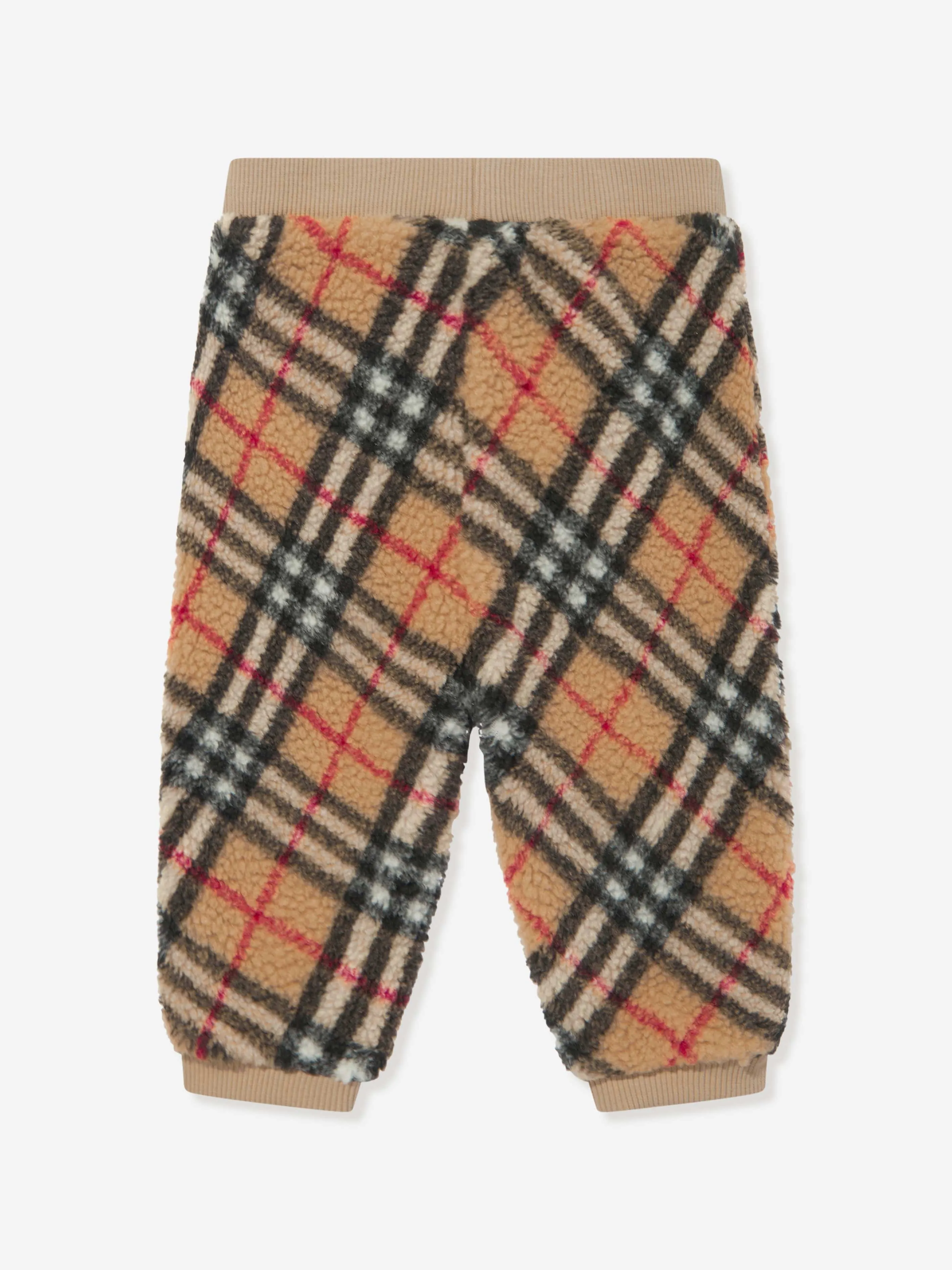 Burberry Baby Boys Archive Check Edgar Joggers in Beige