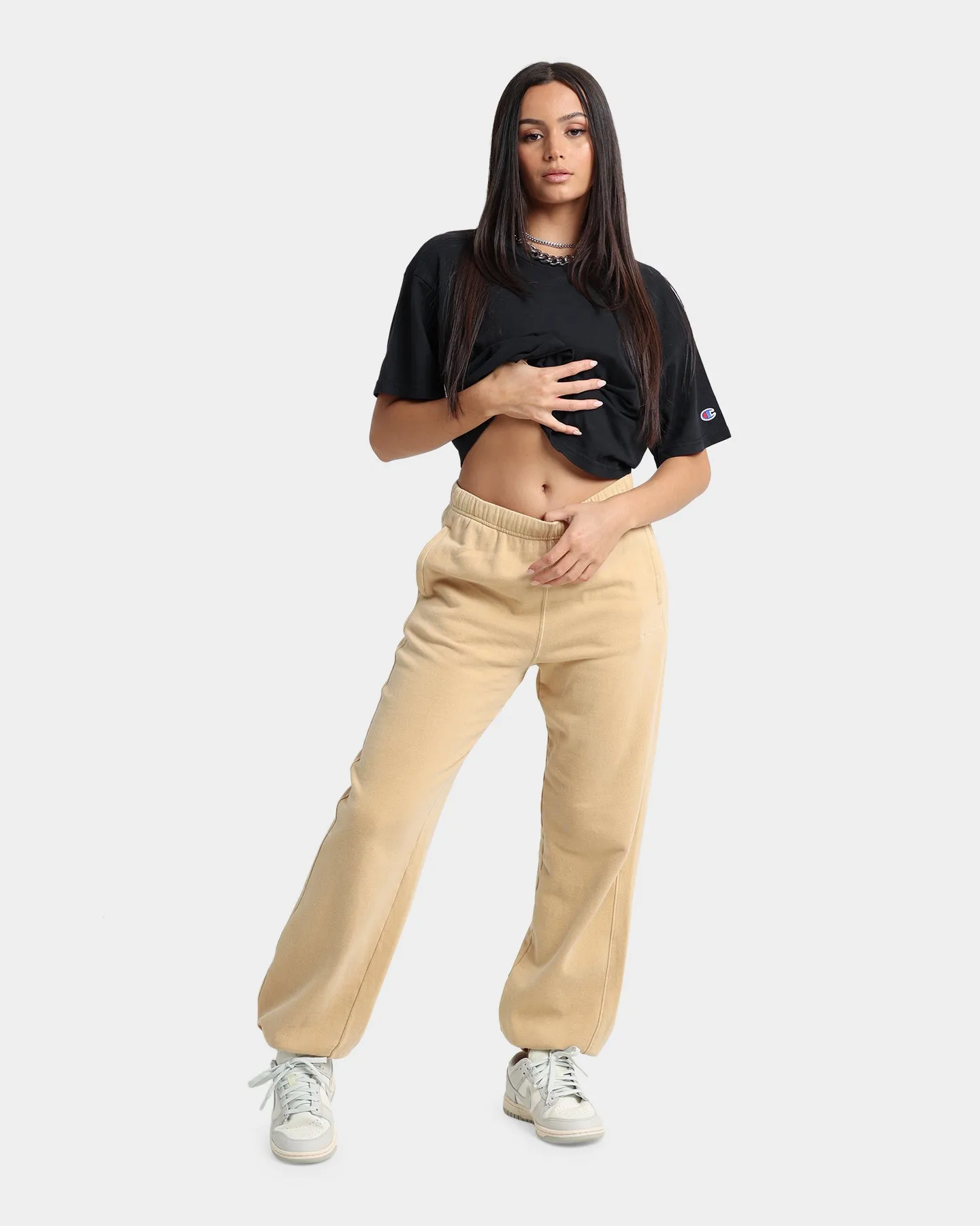 Champion Women's Lightweight Vintage Dye Joggers Gold