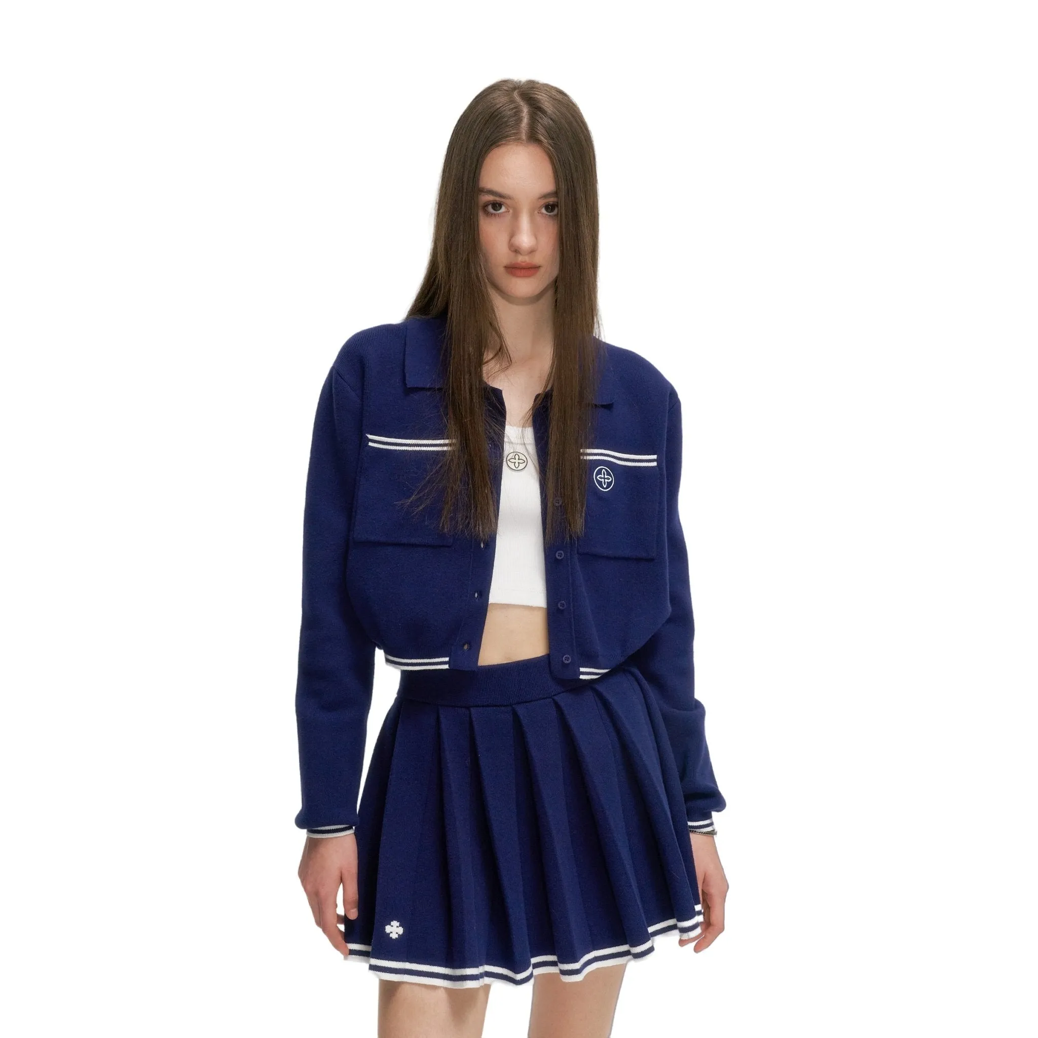 Compass Retro Academy Navy Jacket