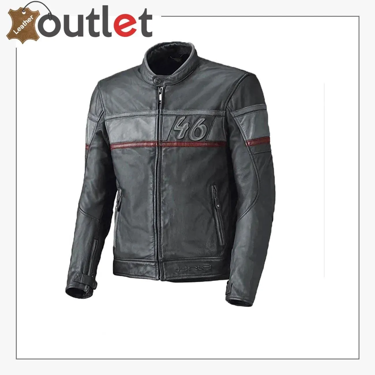 Custom 46 No Held Stone Retro Motorcycle Jacket