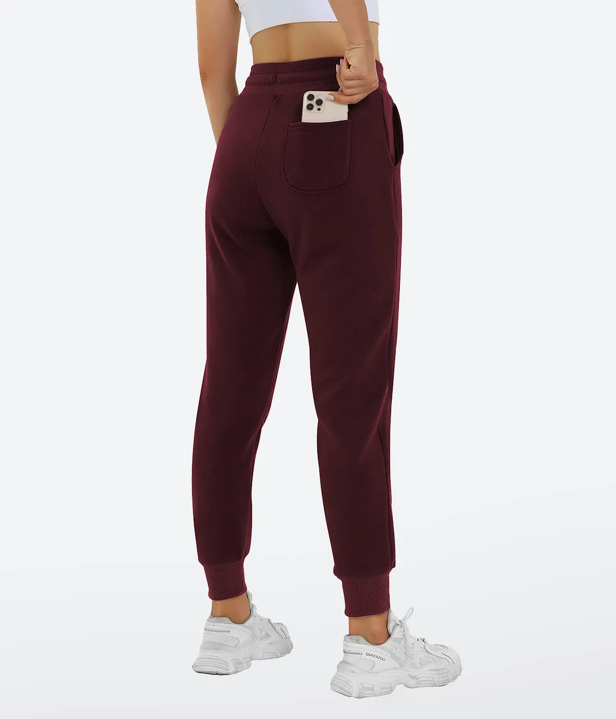 Fleece Lined Tapered Joggers - HY35