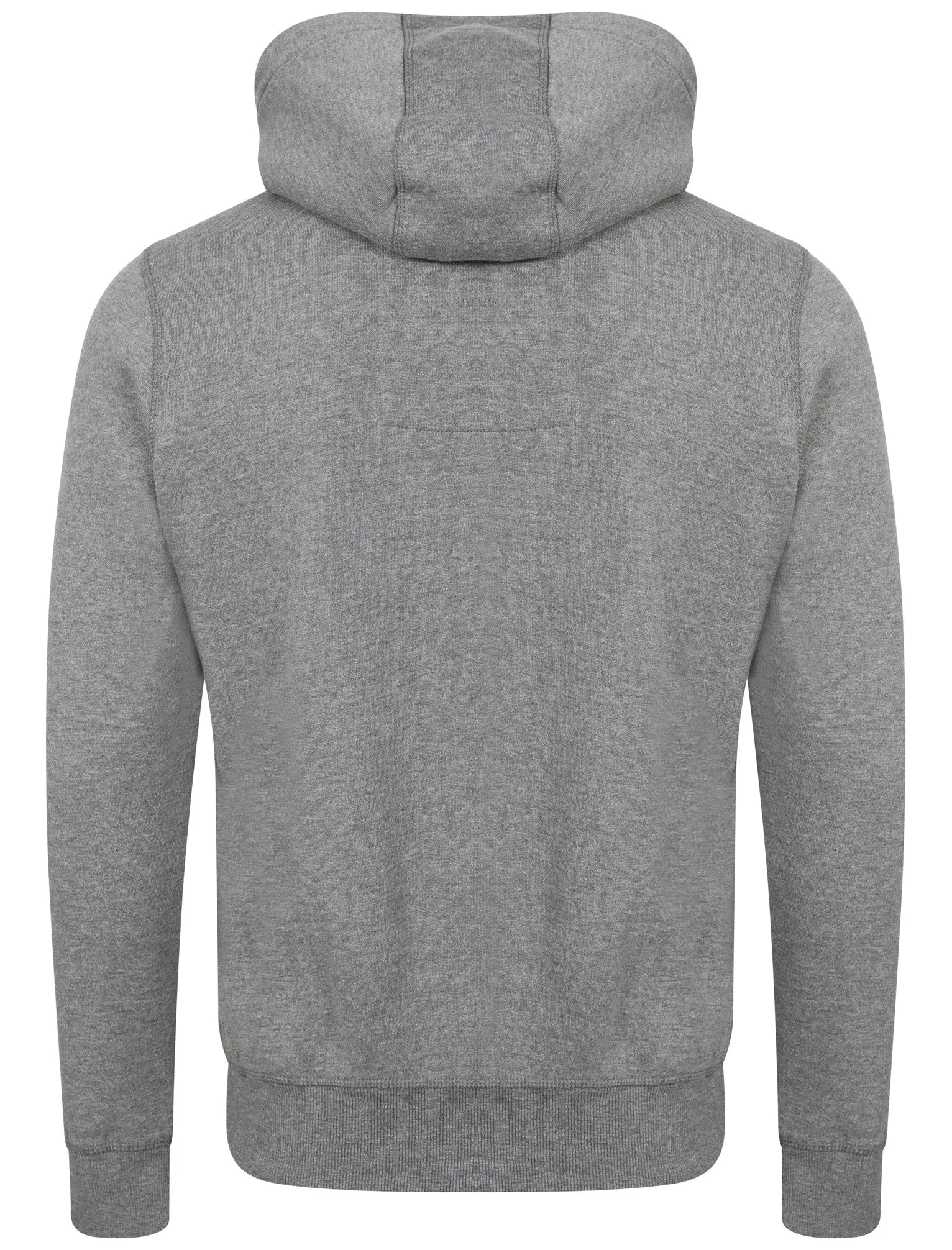 Fox Creek Layered Pullover Hoodie with Borg Lined Hood in Mid Grey Marl - Tokyo Laundry