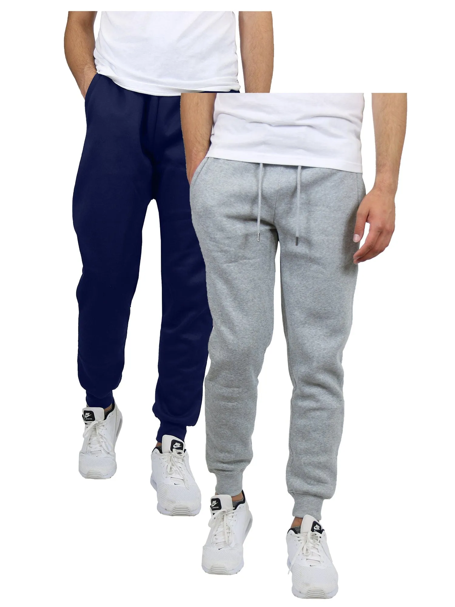 Galaxy By Harvic Men's Fleece Jogger Sweatpants (2-Pack )