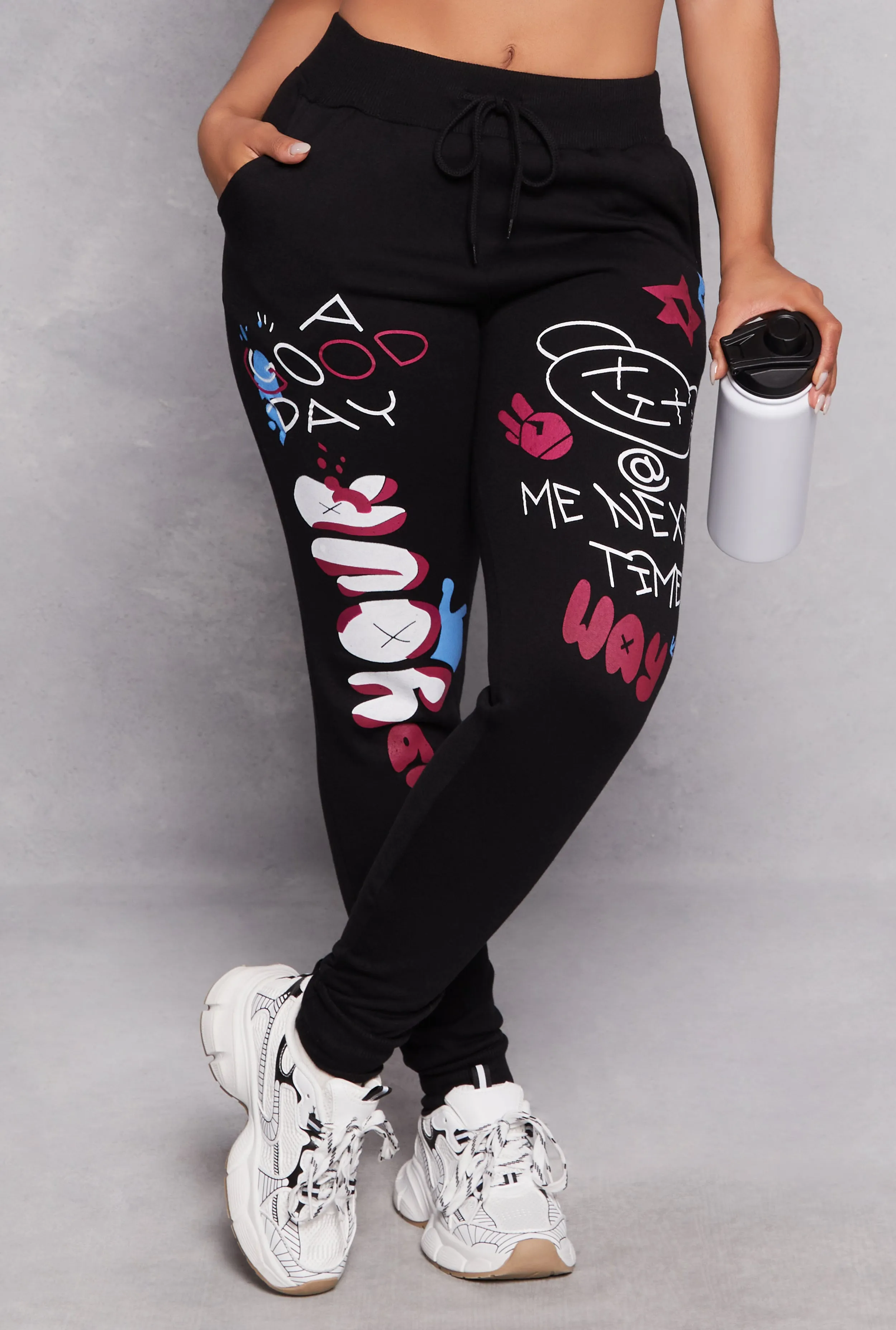 Graphic Print Joggers