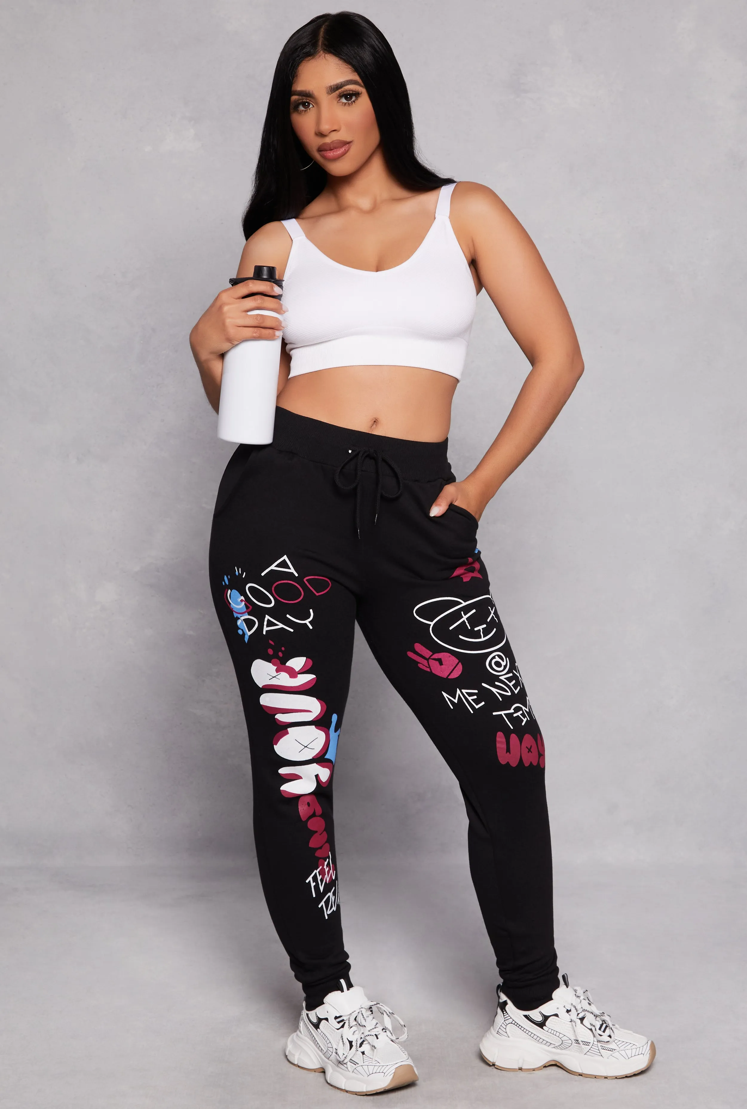 Graphic Print Joggers