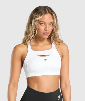 Gymshark Alpha High Support Sports Bra - White