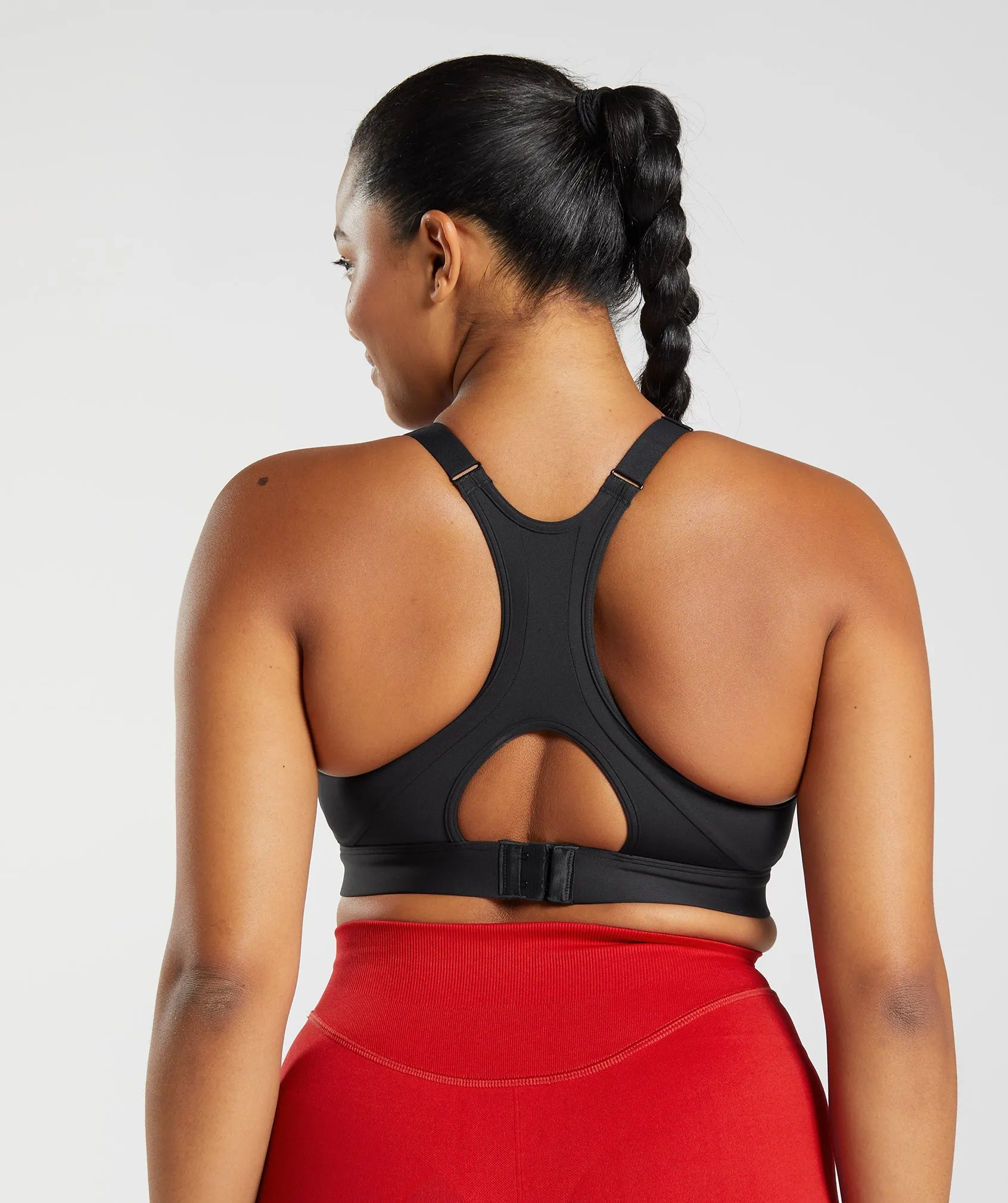 Gymshark High Neck High Support Sports Bra - Black