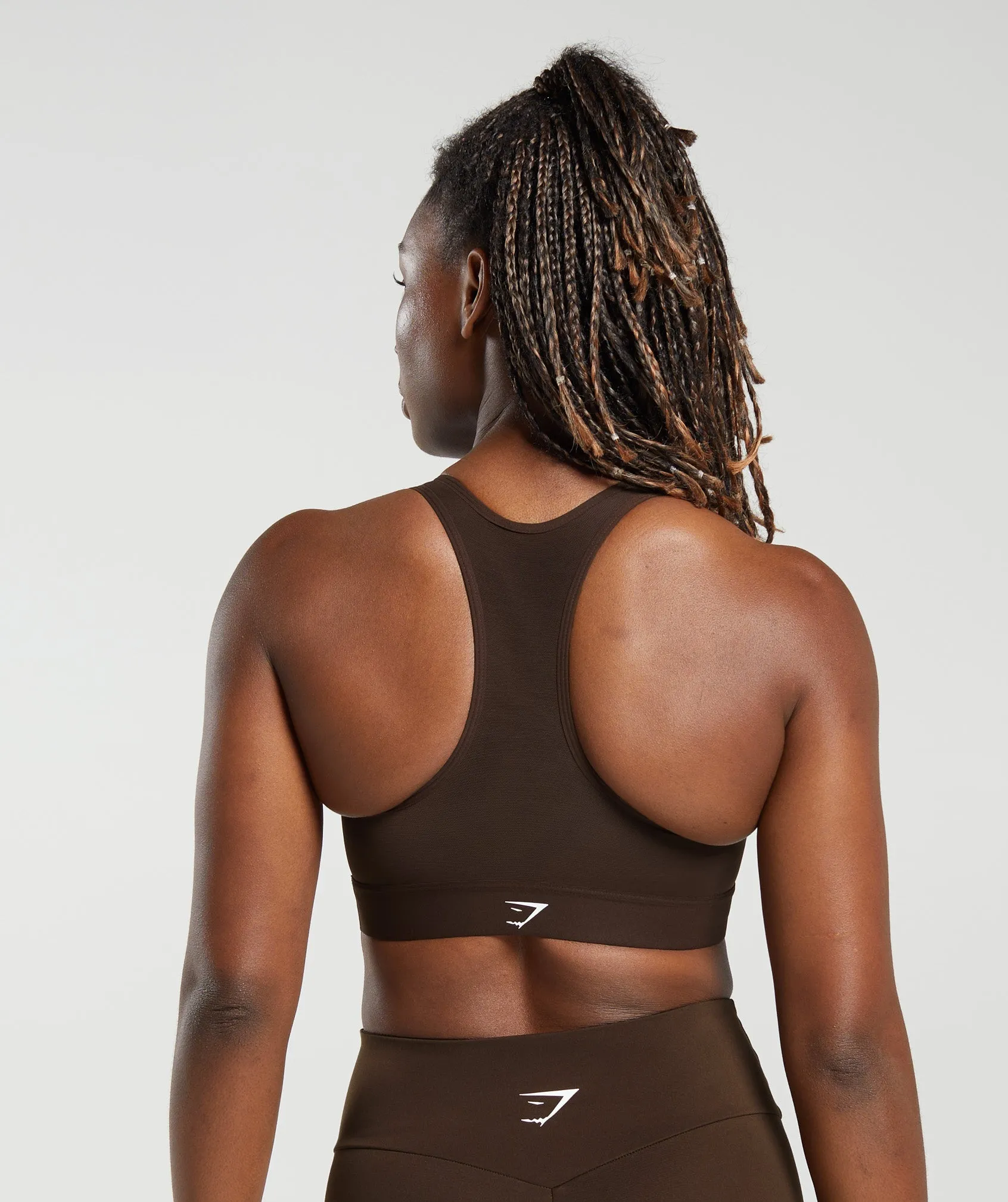 Gymshark Lightweight High Support Sports Bra - Shadow Brown