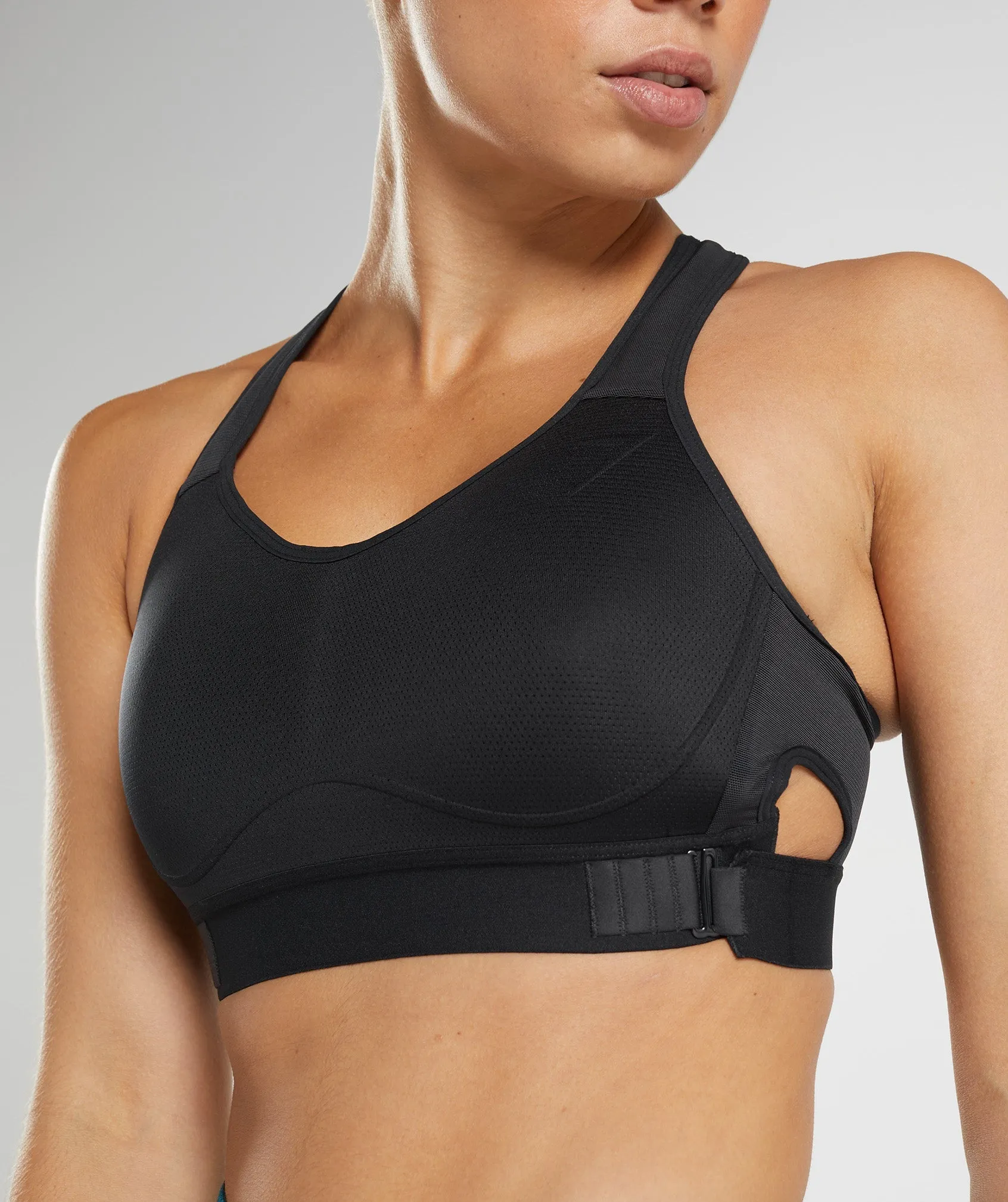 Gymshark Racerback High Support Sports Bra - Black