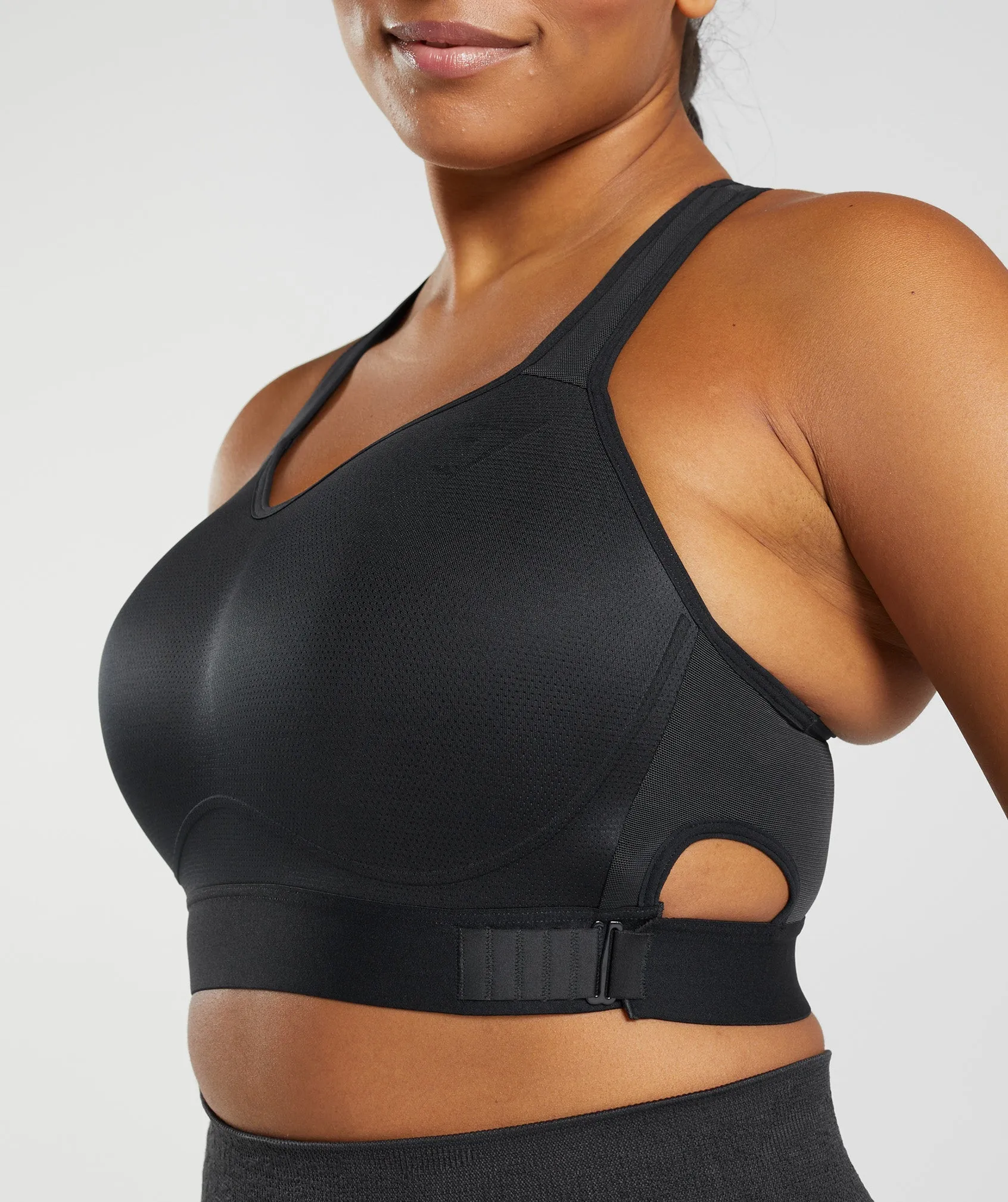 Gymshark Racerback High Support Sports Bra - Black