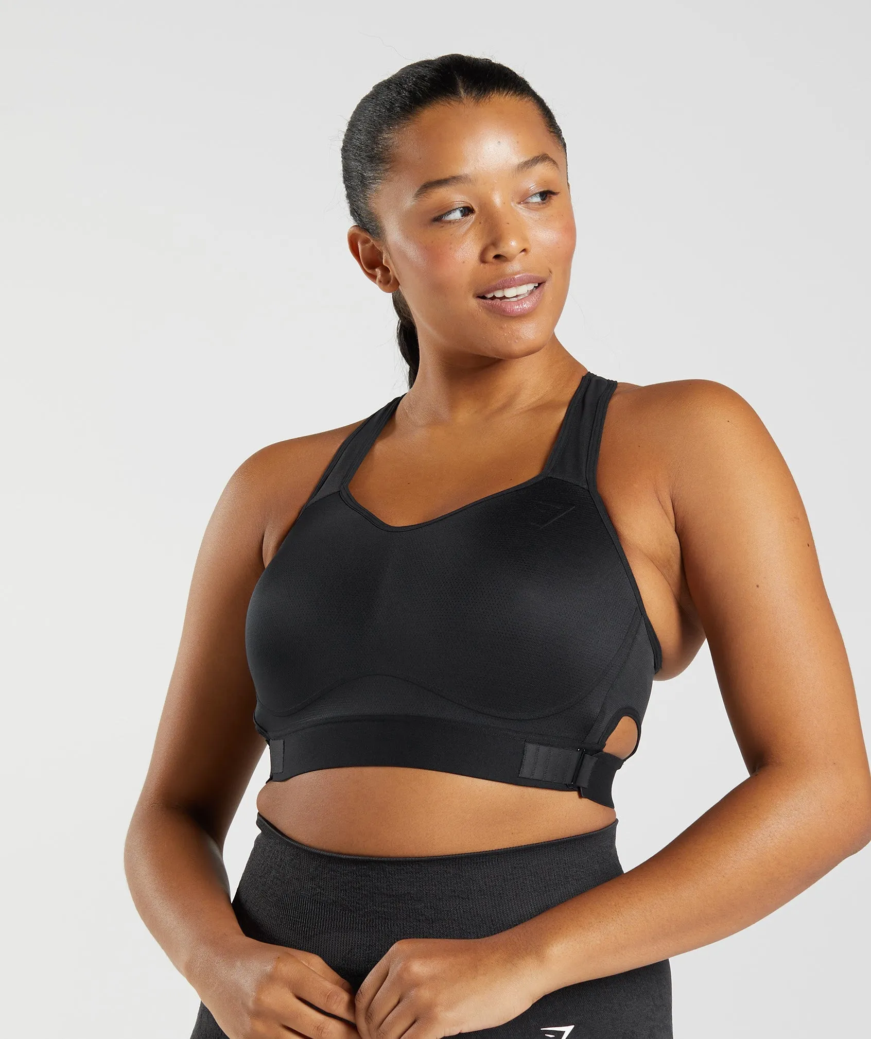 Gymshark Racerback High Support Sports Bra - Black