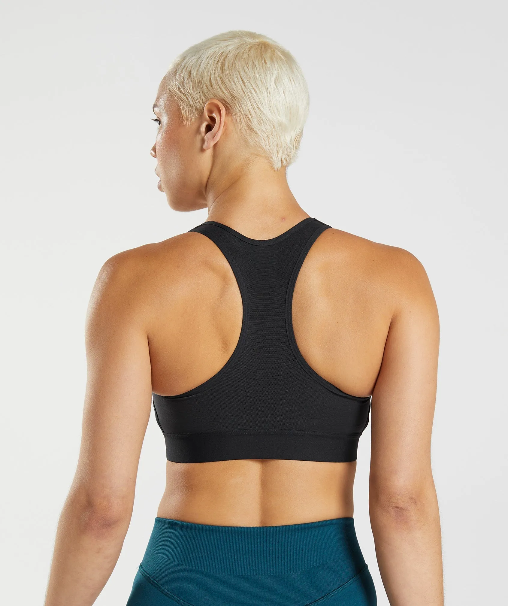 Gymshark Racerback High Support Sports Bra - Black