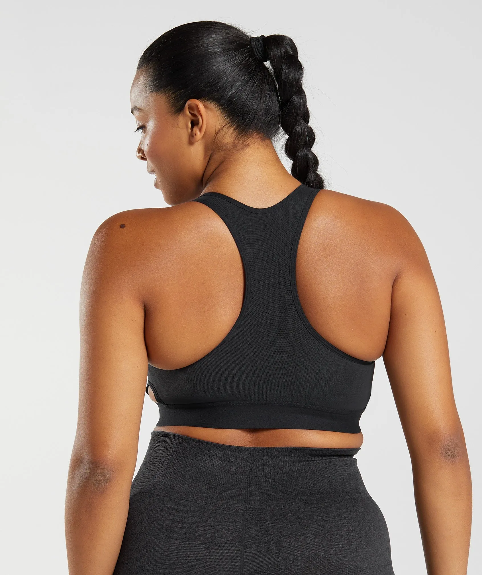 Gymshark Racerback High Support Sports Bra - Black