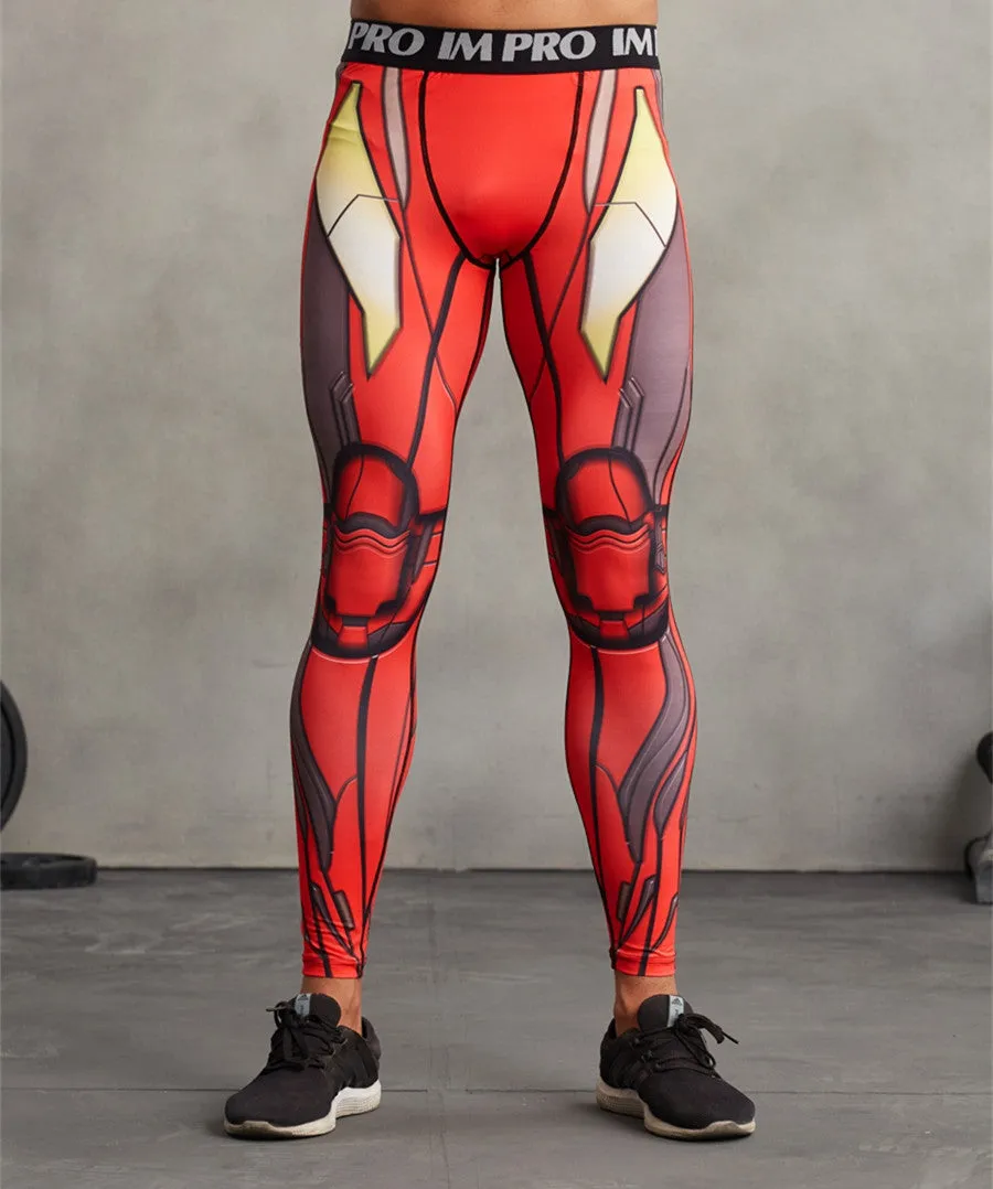 IRON MAN Compression Leggings/Pants for Men