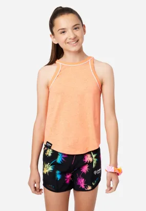 J Sport High Neck Tank with Scrunchie