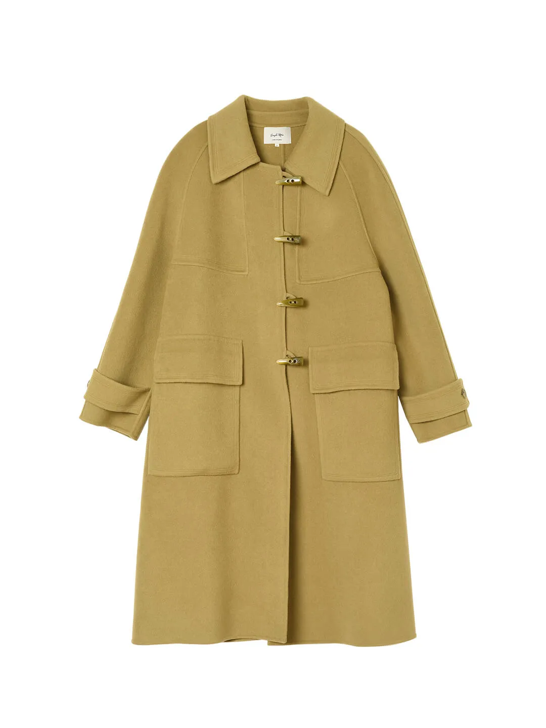 Kiera Wool Green Long Coat