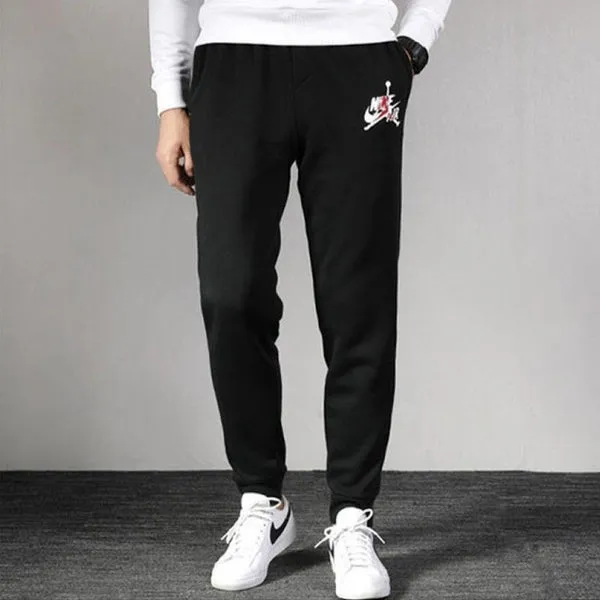 Men's Air Jordan Fleece Lined Stay Warm Sports Pants/Trousers/Joggers Black, black