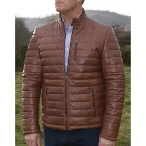 Mens Light Brown Leather Jacket