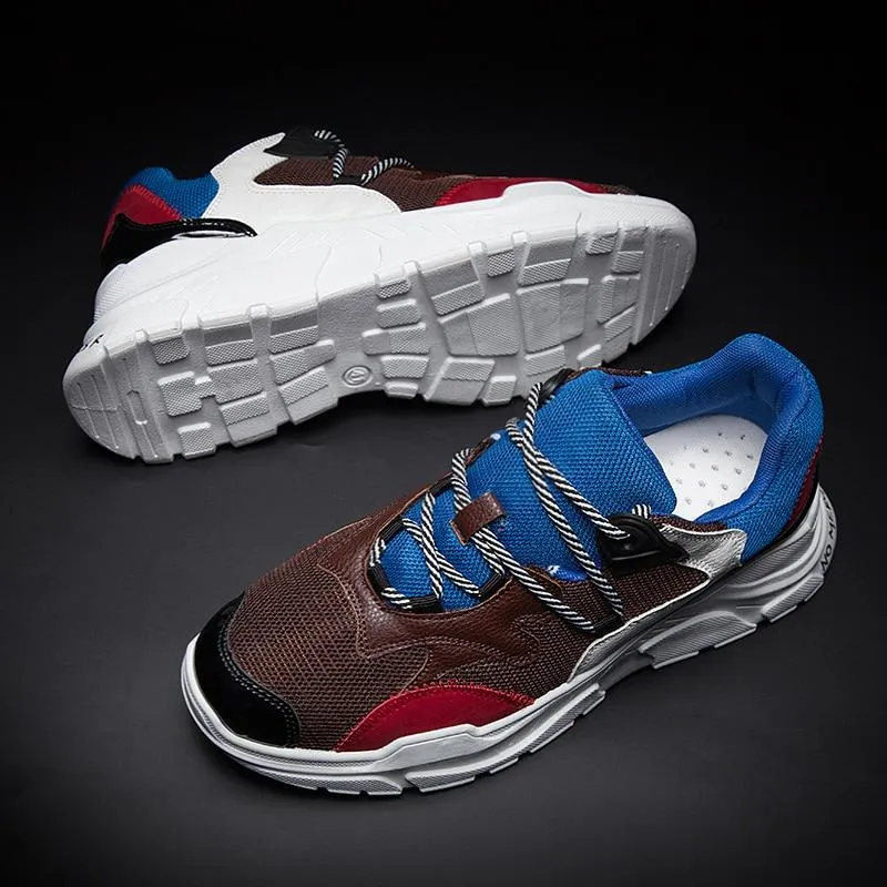 MERCY RX97 Chunky Leather/Mesh Sneakers - Multi