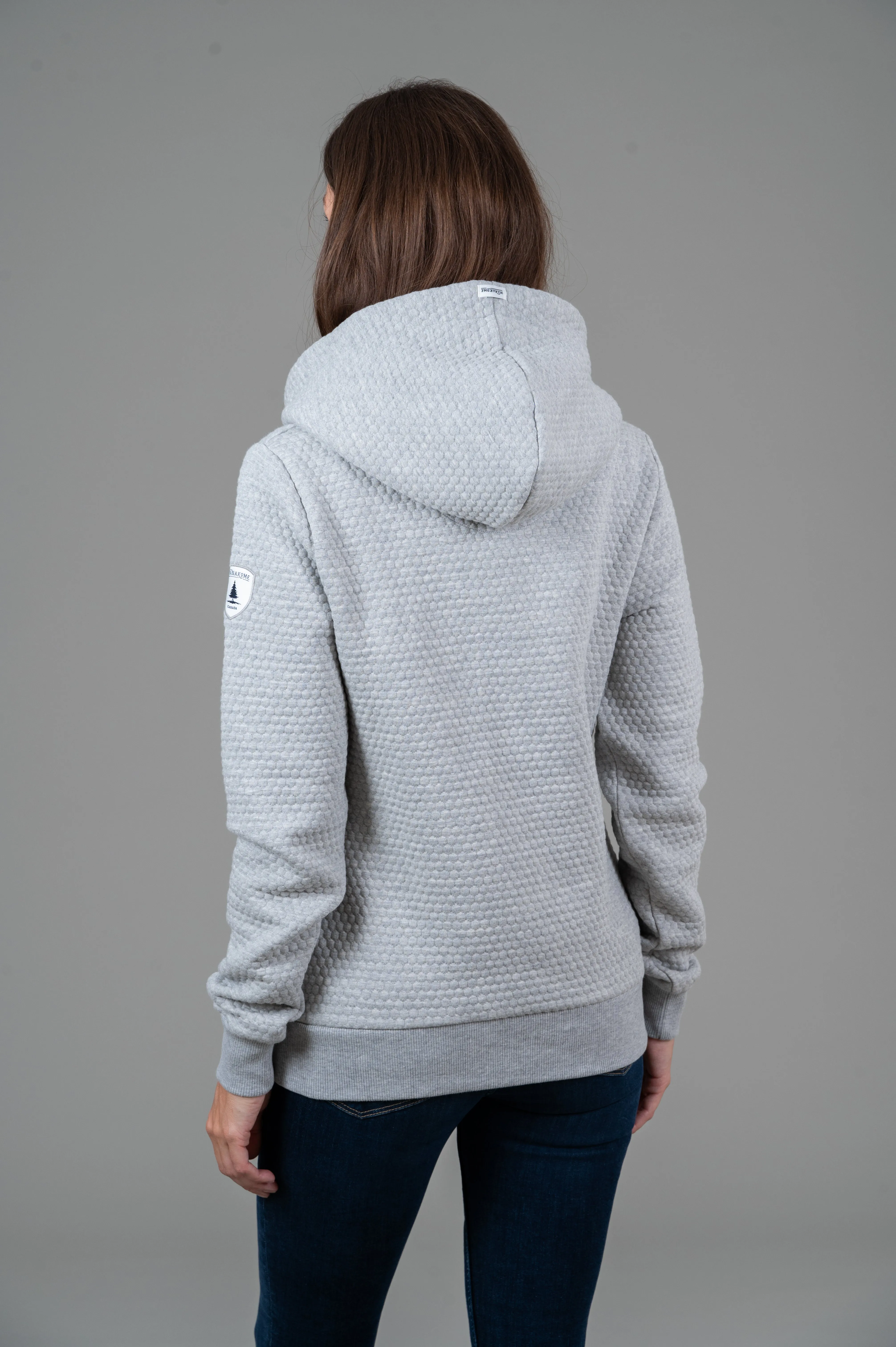 Pixa Light Heather Grey Hexagon Hoodie