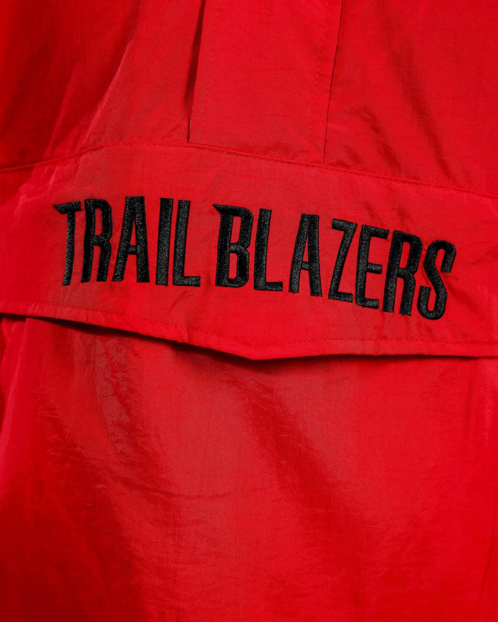 Portland Trail Blazers Impact Red Half Snap Pocket Jacket