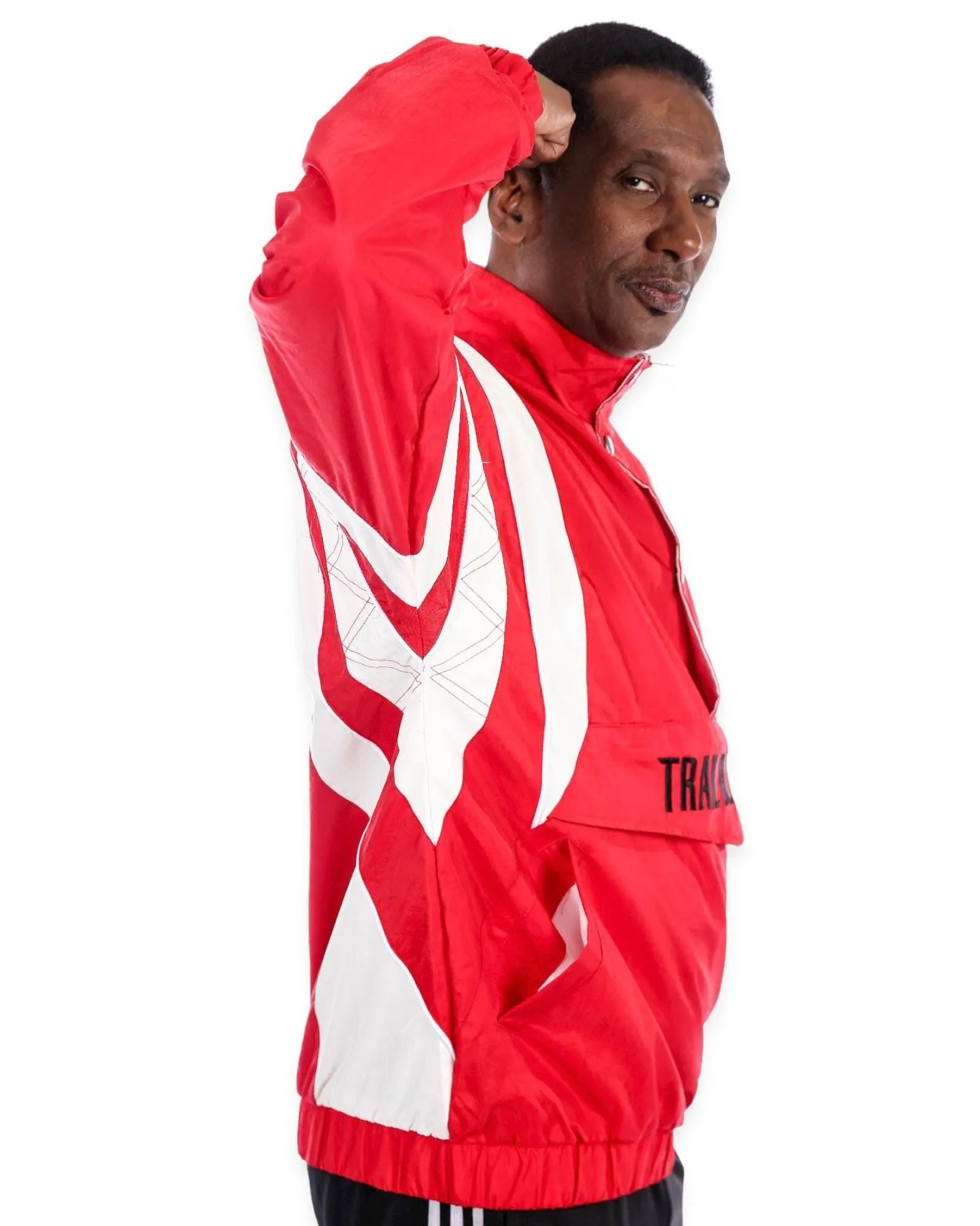 Portland Trail Blazers Impact Red Half Snap Pocket Jacket