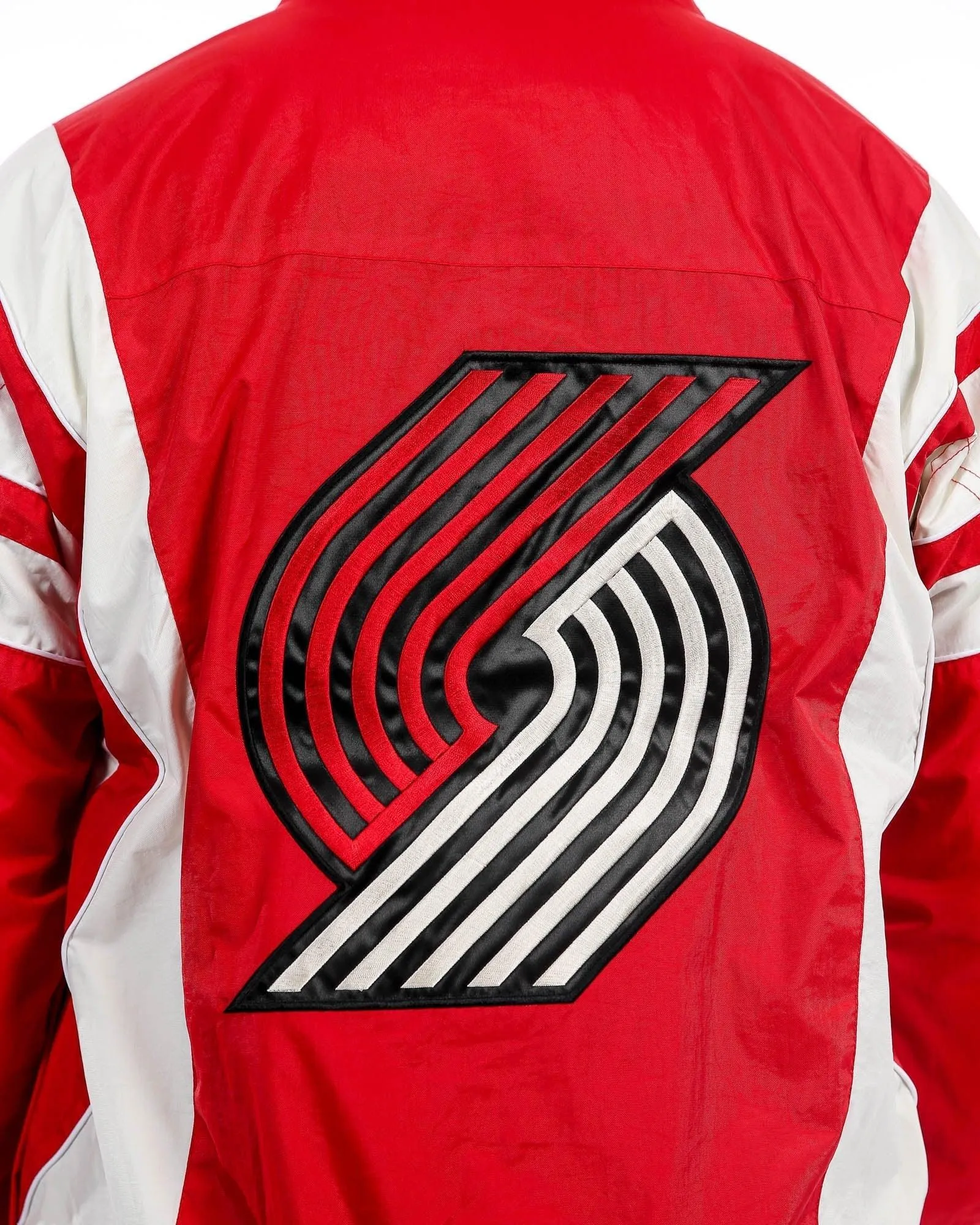 Portland Trail Blazers Impact Red Half Snap Pocket Jacket