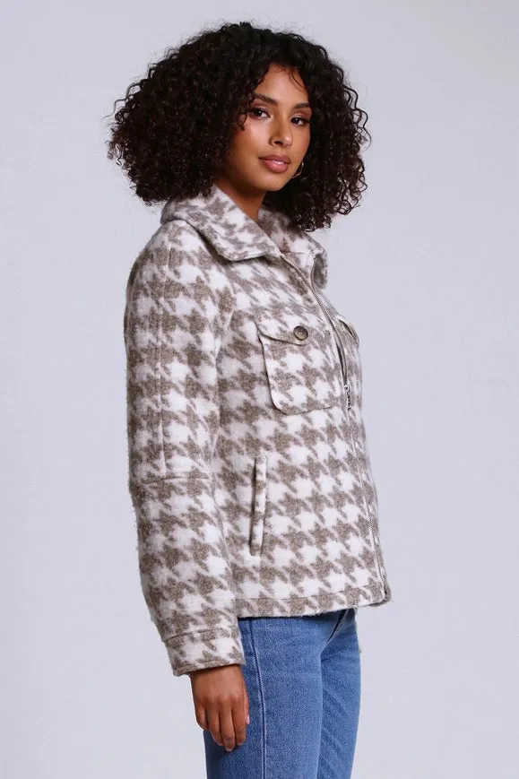 Printed Zip-Front Jacket