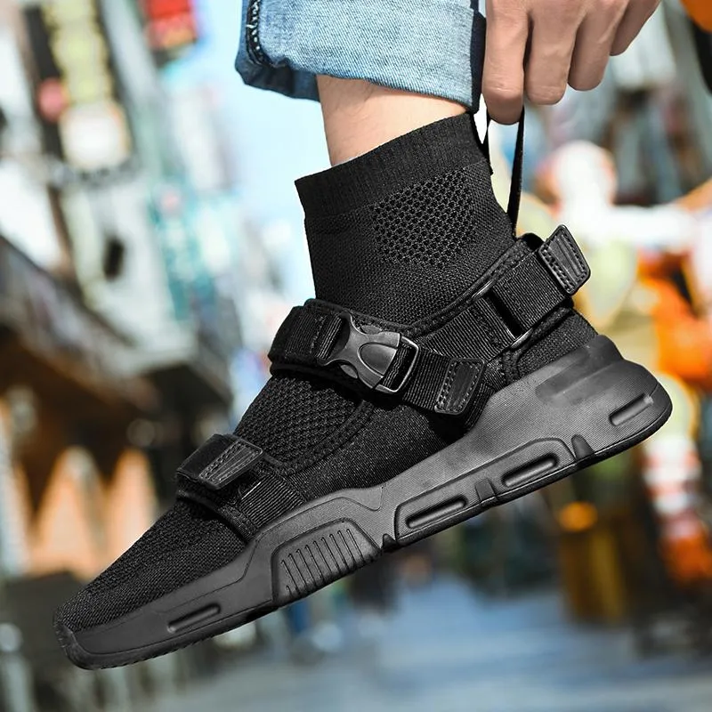 RAPID 'Buckle Up' Mesh Sock Sneakers