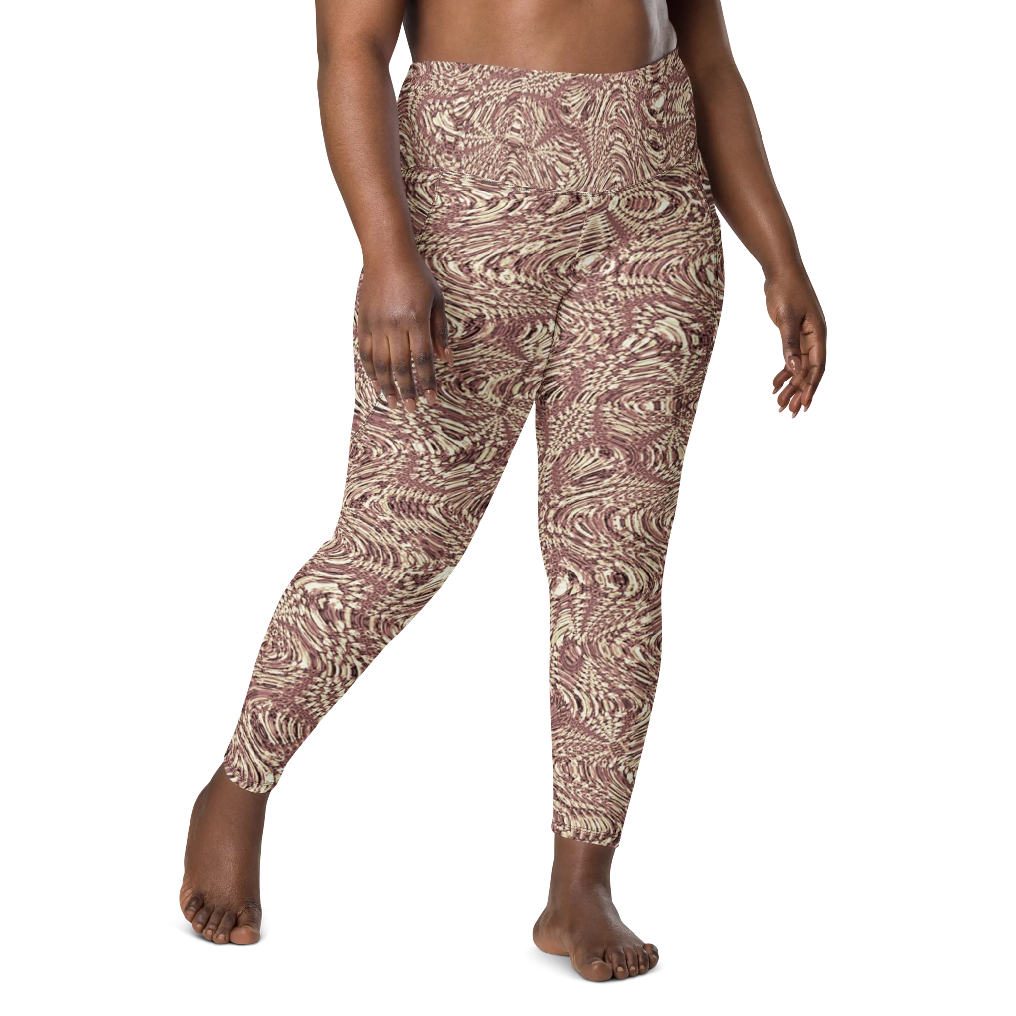 Recursia Alchemical Vision I Vision Leggings With Pockets In Pink