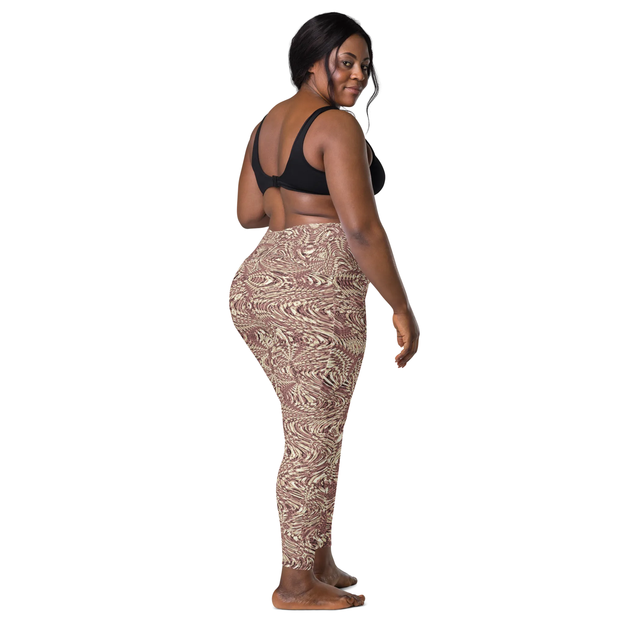 Recursia Alchemical Vision I Vision Leggings With Pockets In Pink