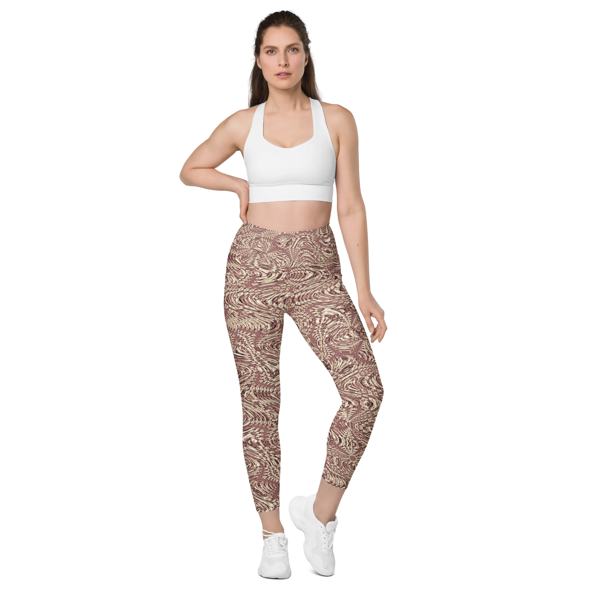 Recursia Alchemical Vision I Vision Leggings With Pockets In Pink