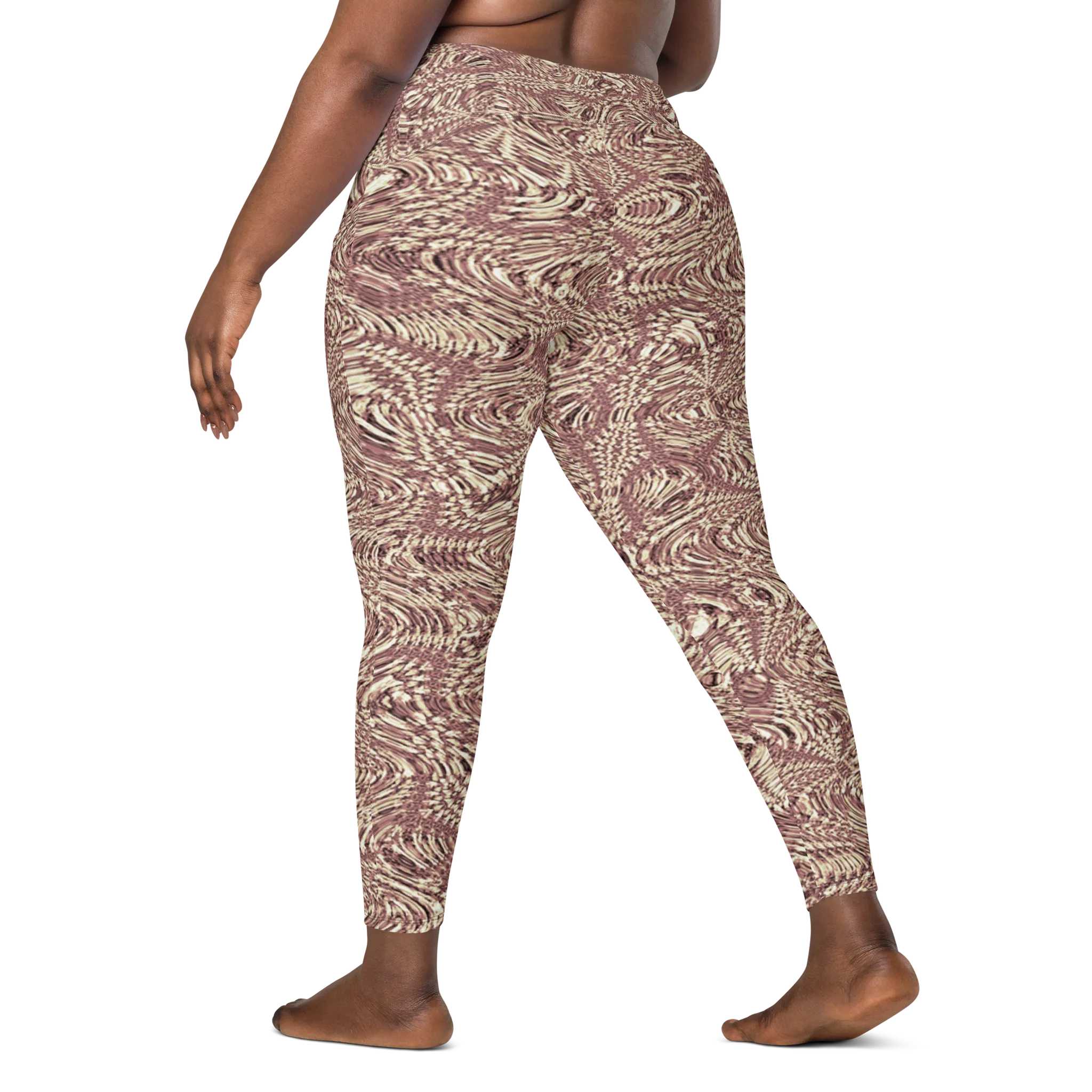 Recursia Alchemical Vision I Vision Leggings With Pockets In Pink