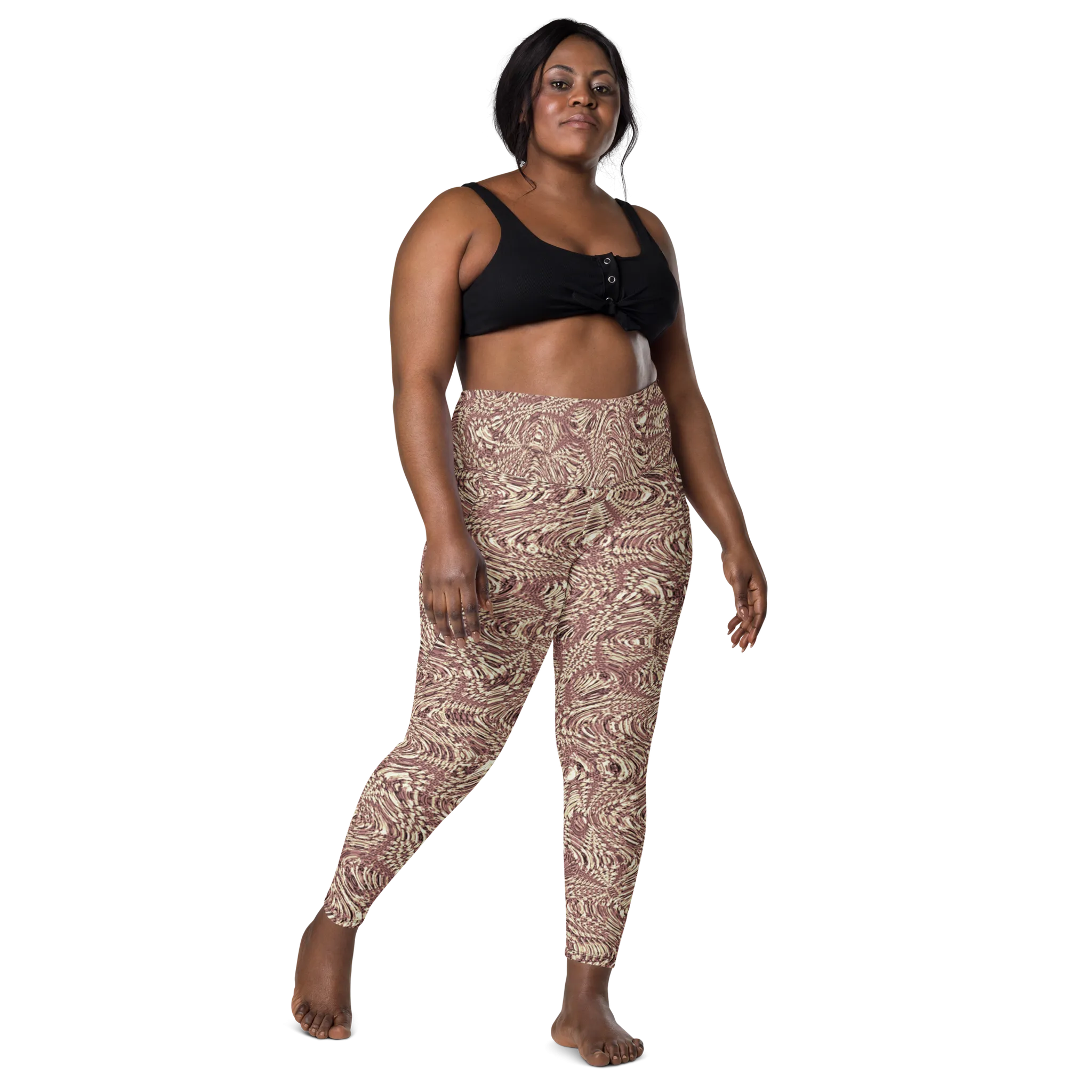 Recursia Alchemical Vision I Vision Leggings With Pockets In Pink