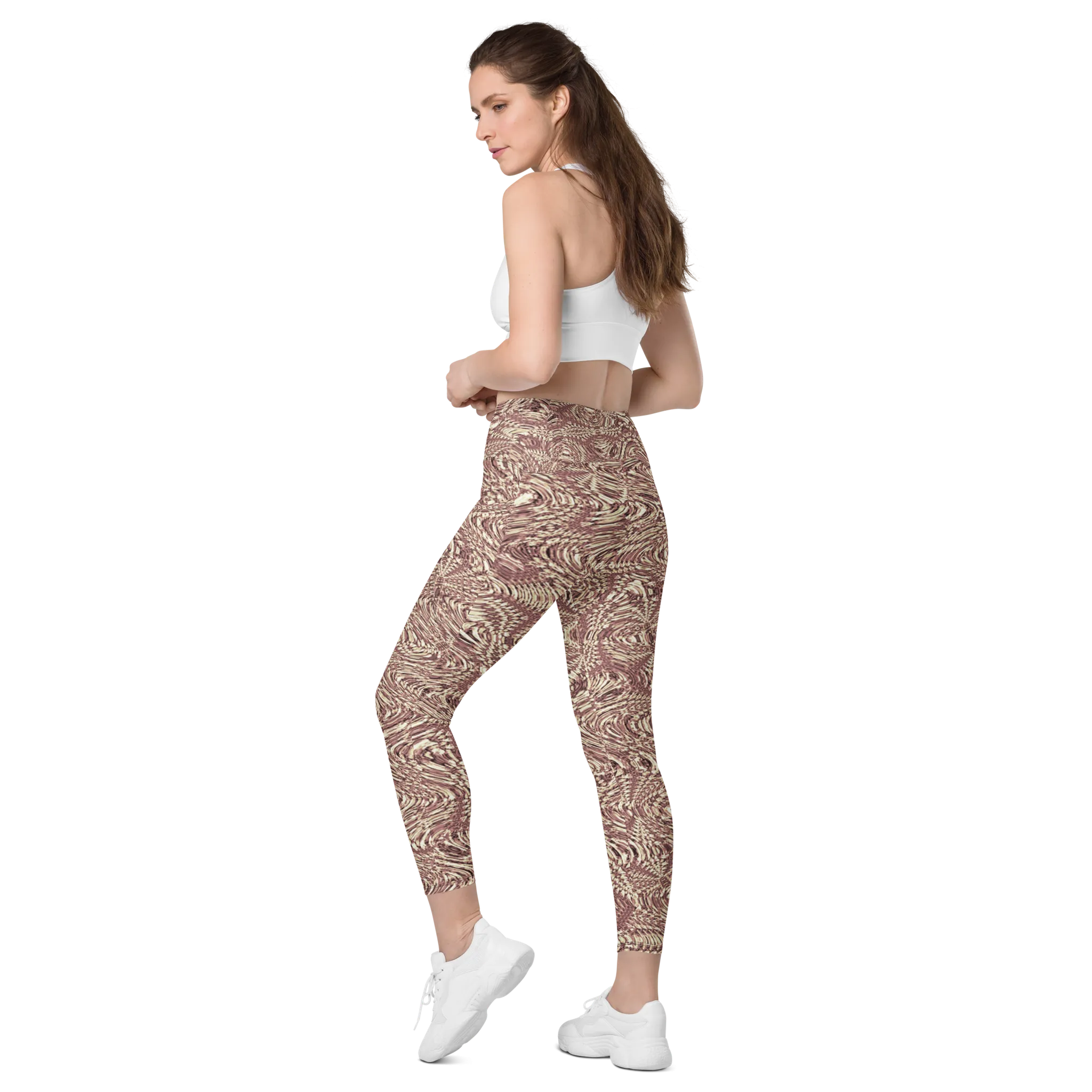 Recursia Alchemical Vision I Vision Leggings With Pockets In Pink