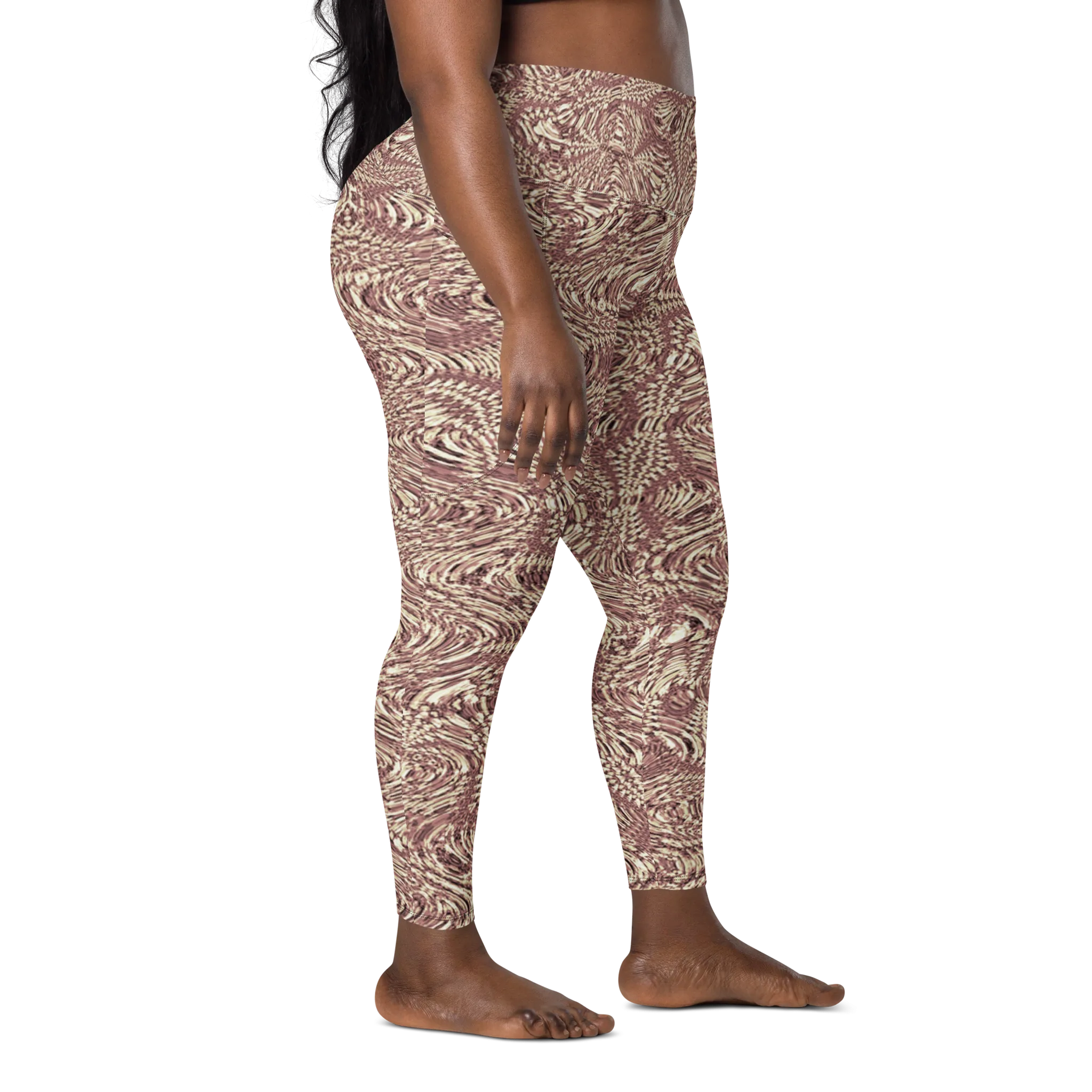 Recursia Alchemical Vision I Vision Leggings With Pockets In Pink