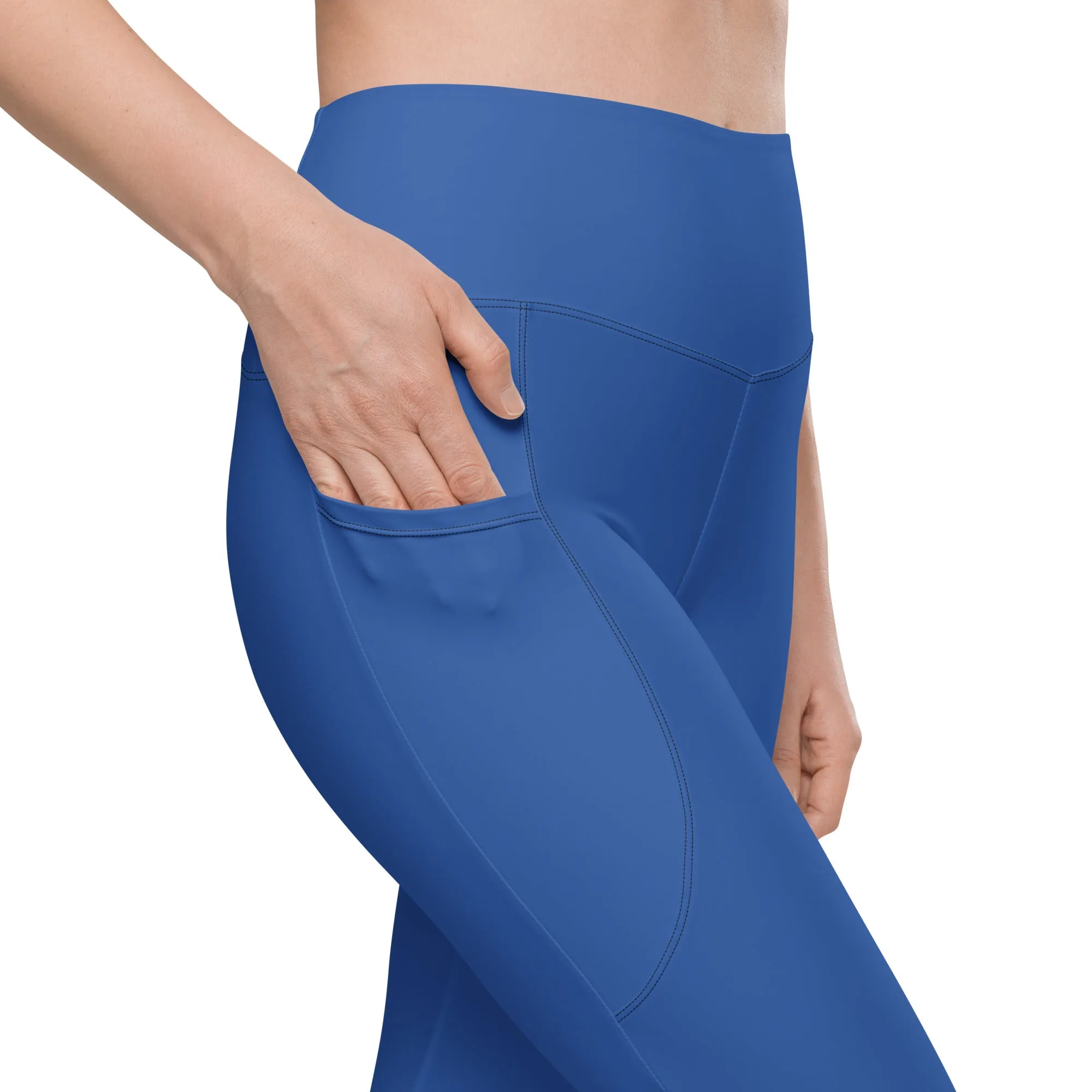 Royal Blue Leggings With Pockets