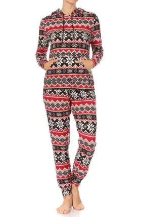 S&G Apparel Christmas Pajamas Joggers With Hoodie Top